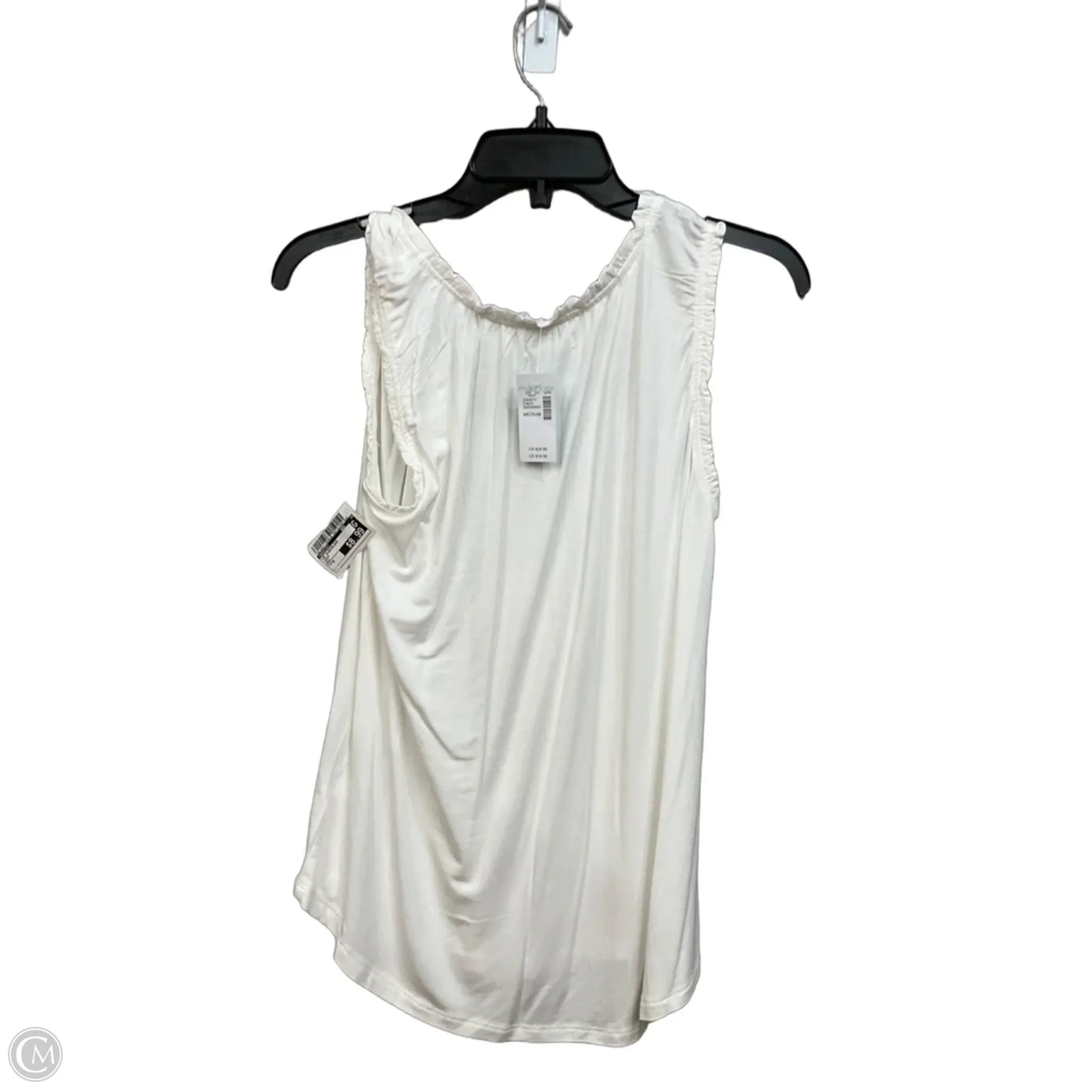 Top Sleeveless By Maurices In Cream, Size: M