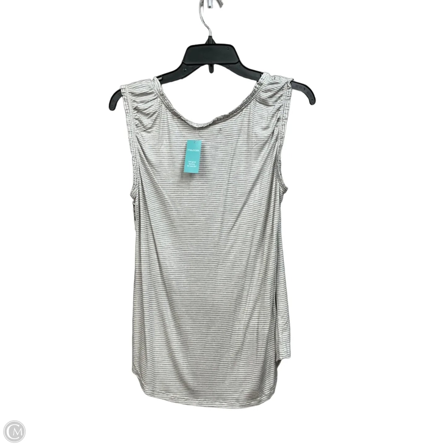 Top Sleeveless By Maurices In Striped Pattern, Size: M