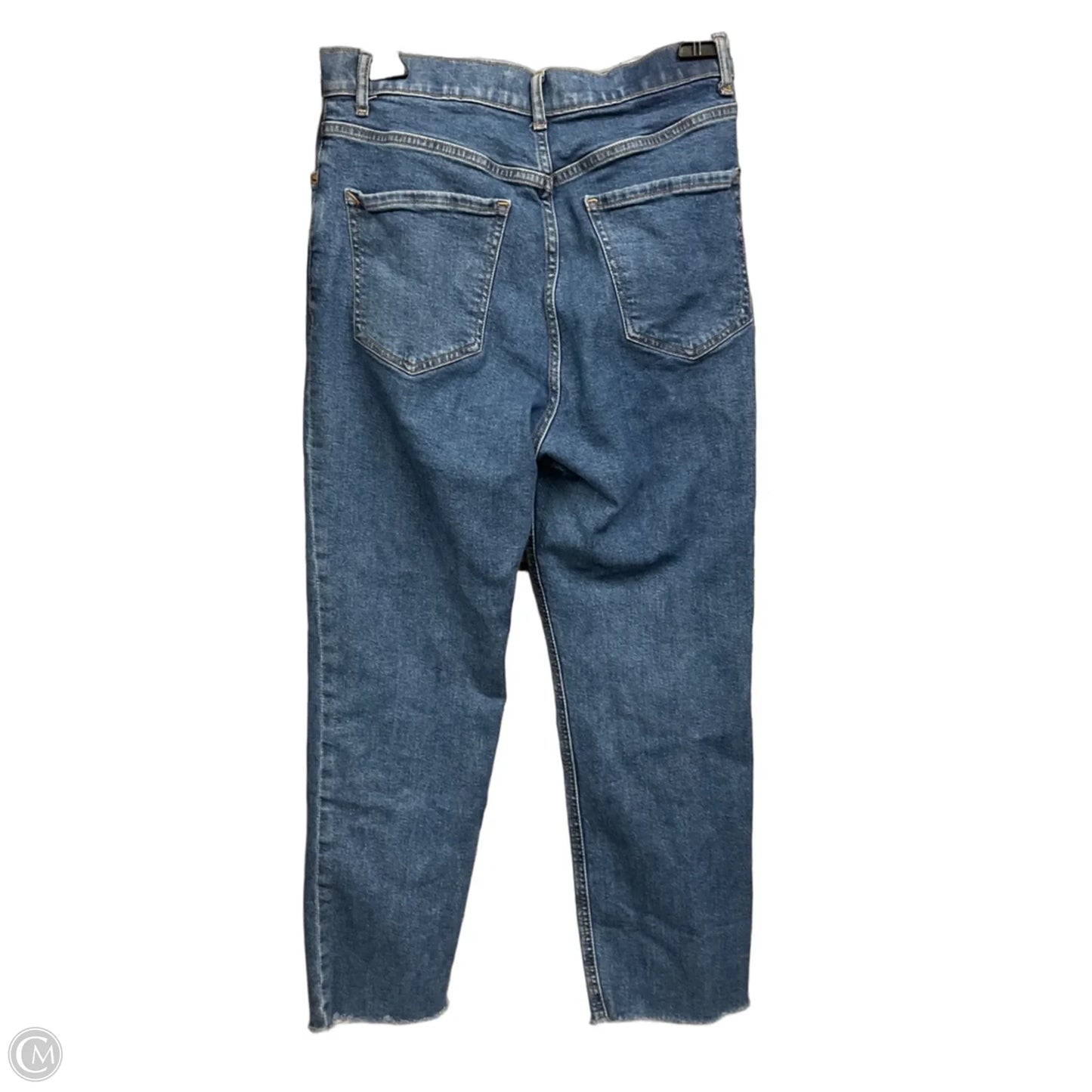 Jeans Straight By Express In Blue Denim, Size: 6