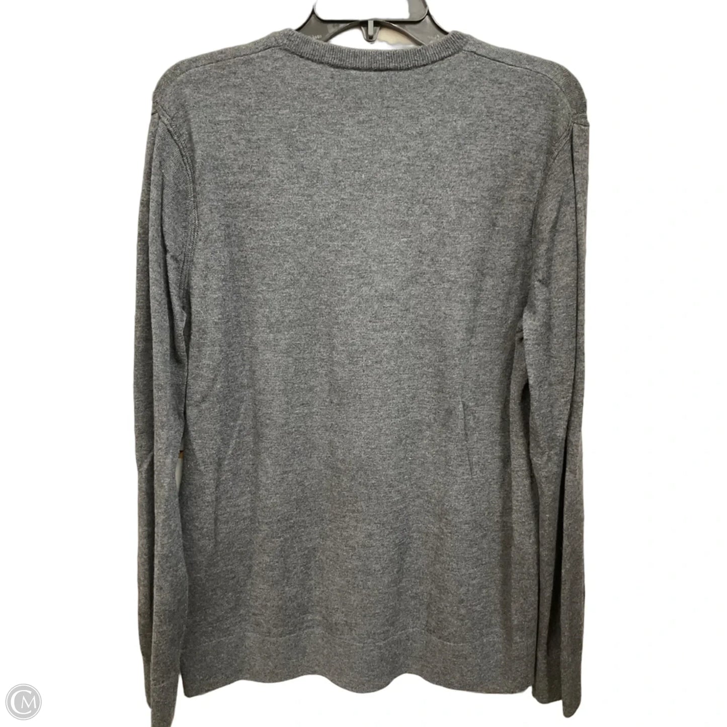 Top Long Sleeve By Theory In Grey, Size: L