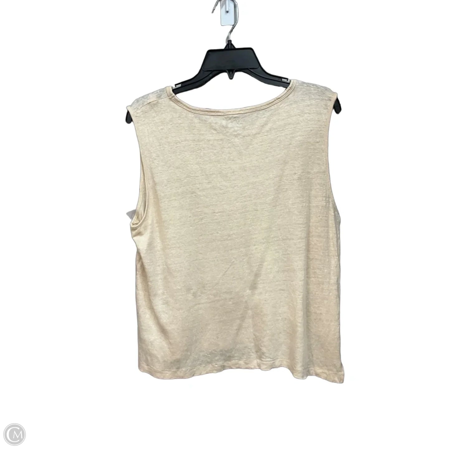 Top Sleeveless By J. Crew In Beige, Size: L