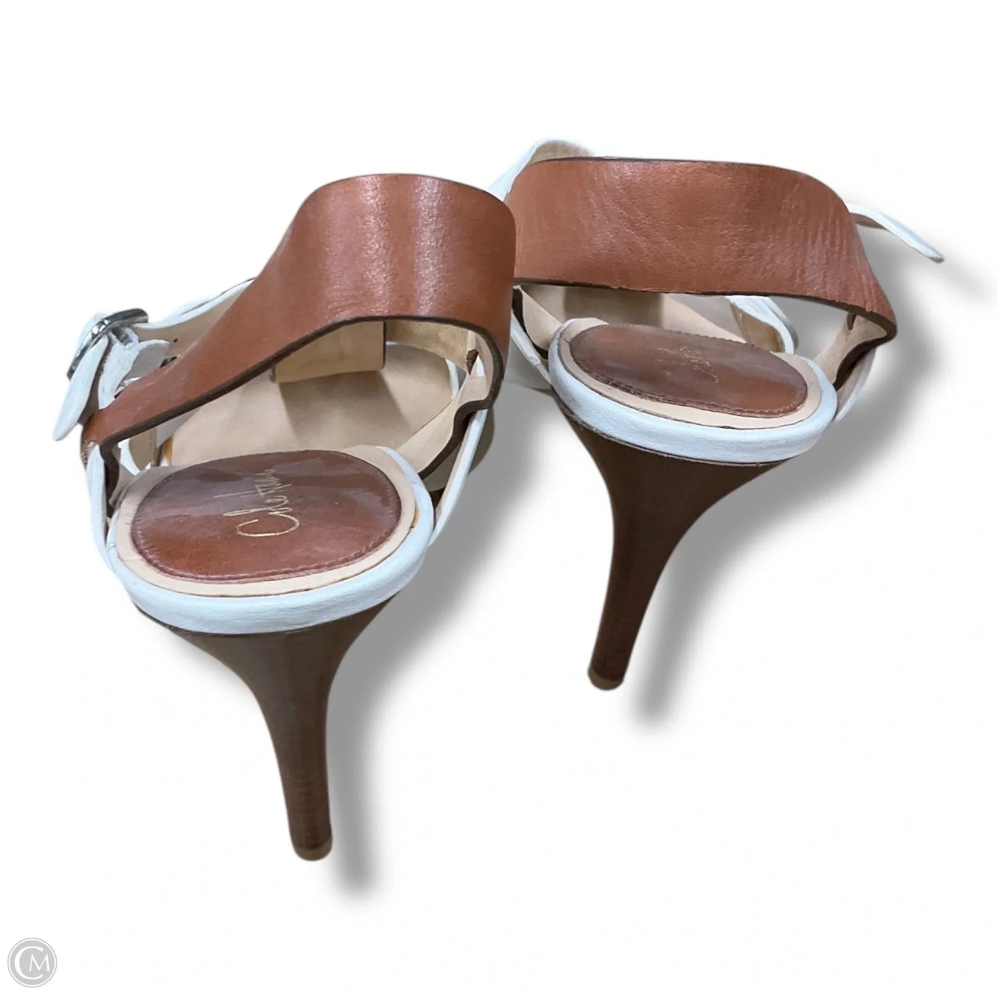 Shoes Heels Stiletto By Cole-haan In Brown & White, Size: 8.5