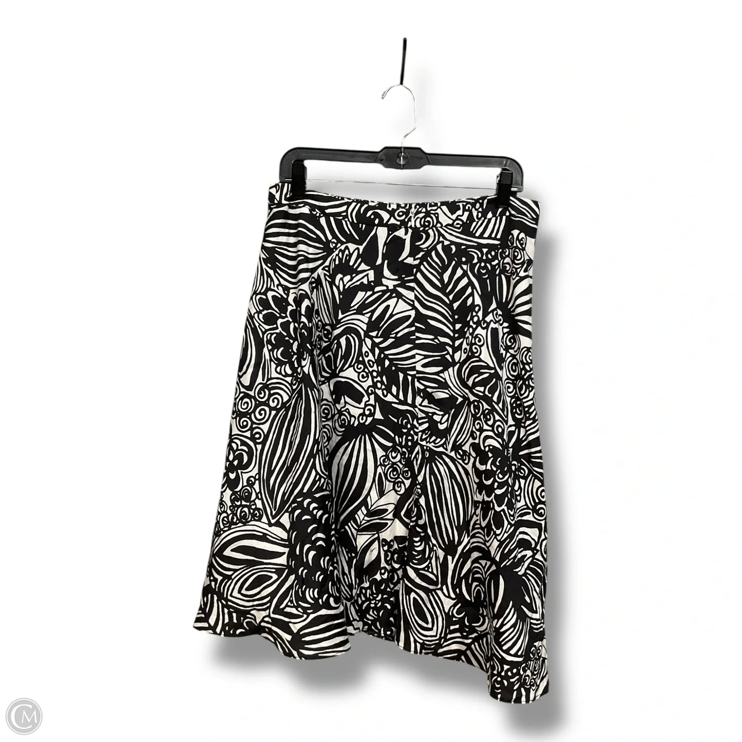 Skirt Midi By Trina Turk In Black & White, Size: S