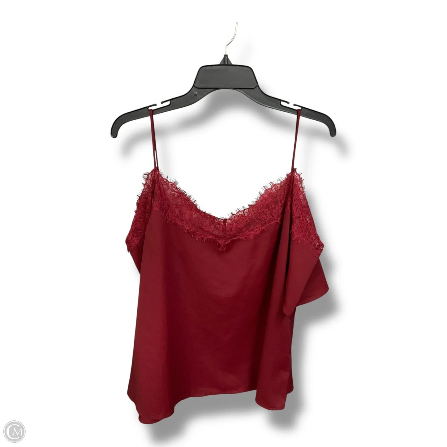 Top Short Sleeve By New York And Co In Maroon, Size: Xl