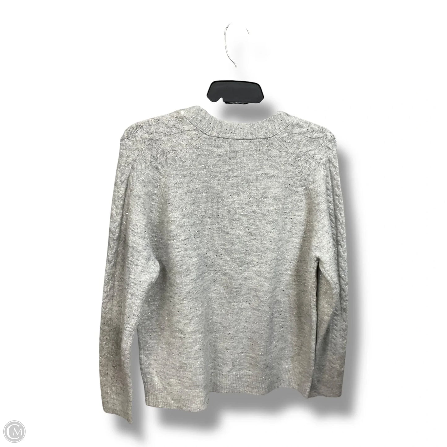 Sweater Cardigan By Style And Company In Grey, Size: Mp