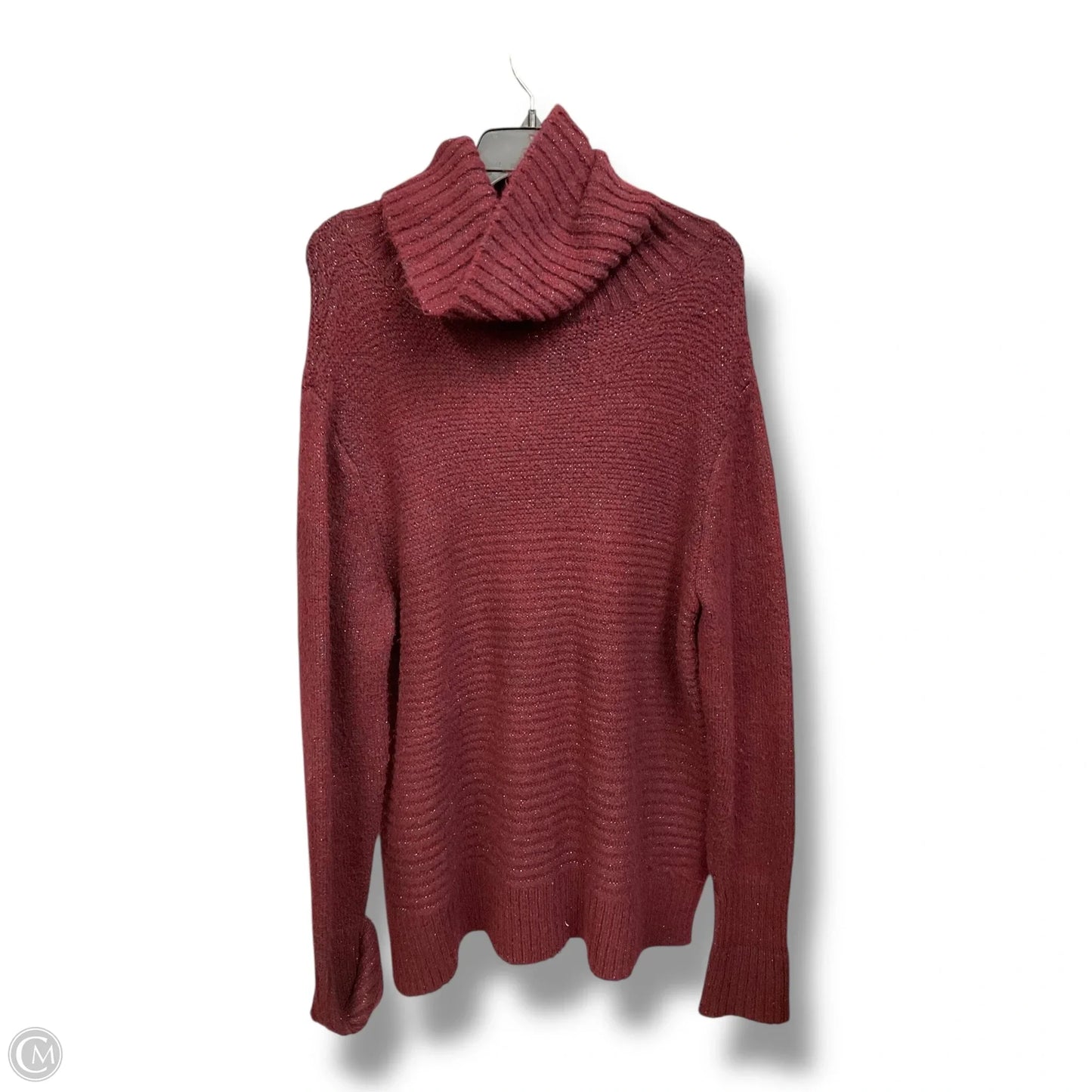 Sweater By Simply Vera In Maroon, Size: Xl