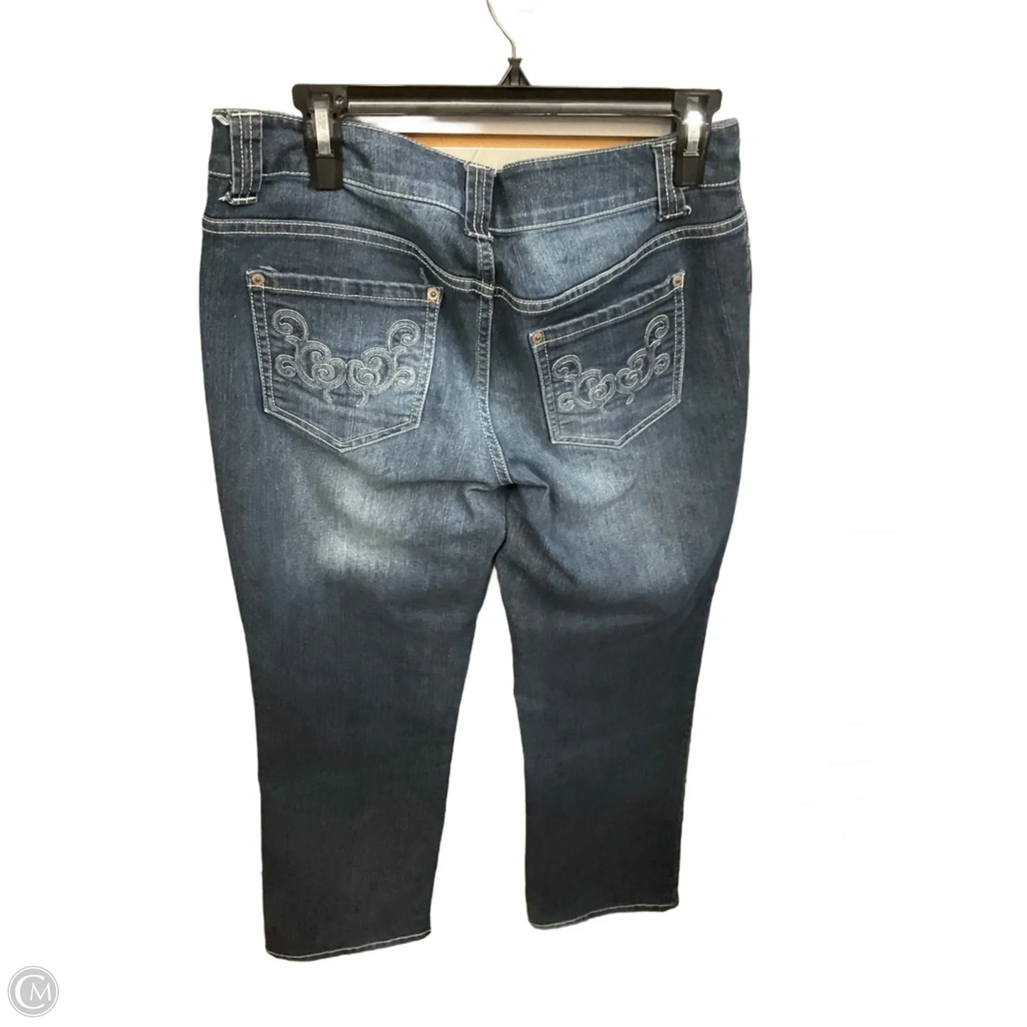 Jeans Flared By Christopher And Banks In Blue Denim, Size: 6
