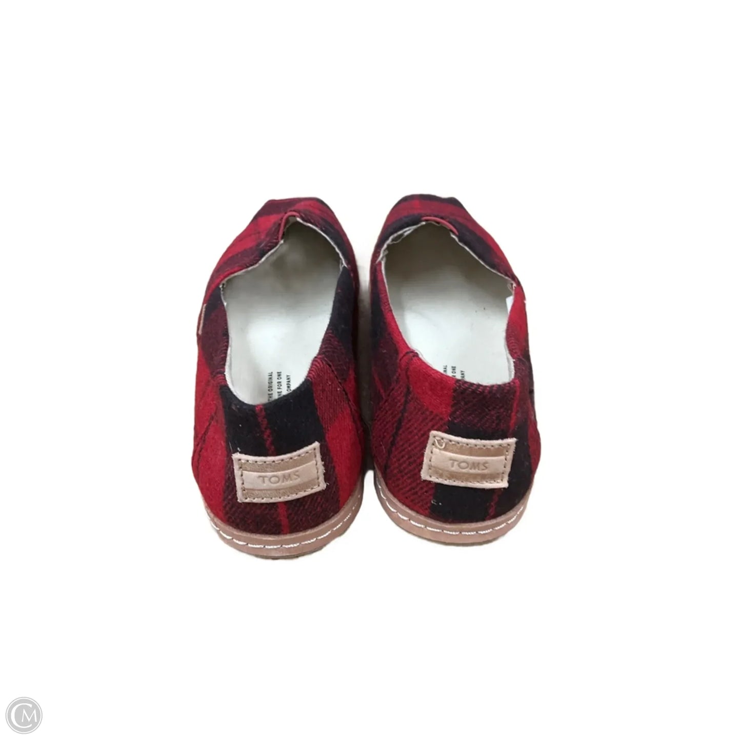 Shoes Flats By Toms In Plaid Pattern, Size: 8