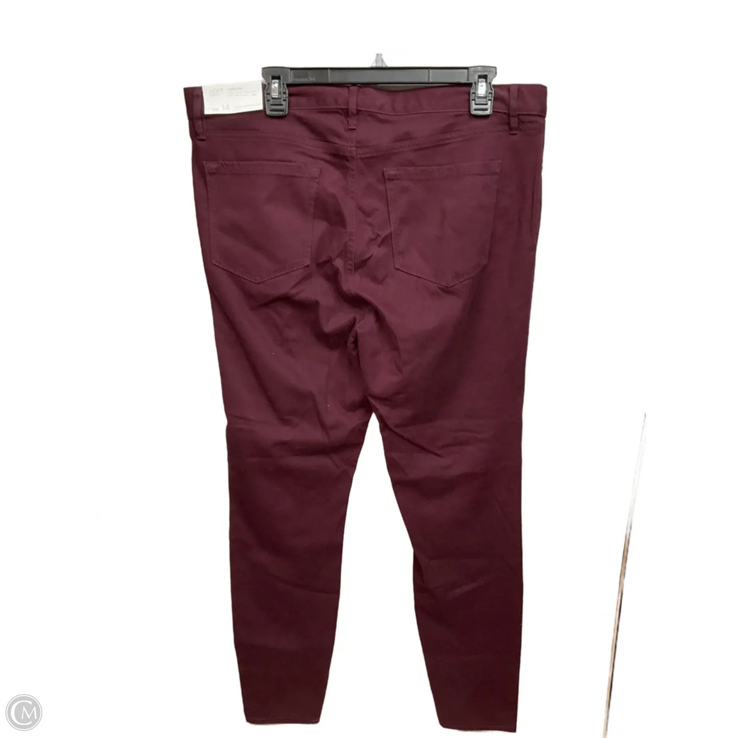 Pants Leggings By Loft In Maroon, Size: 14