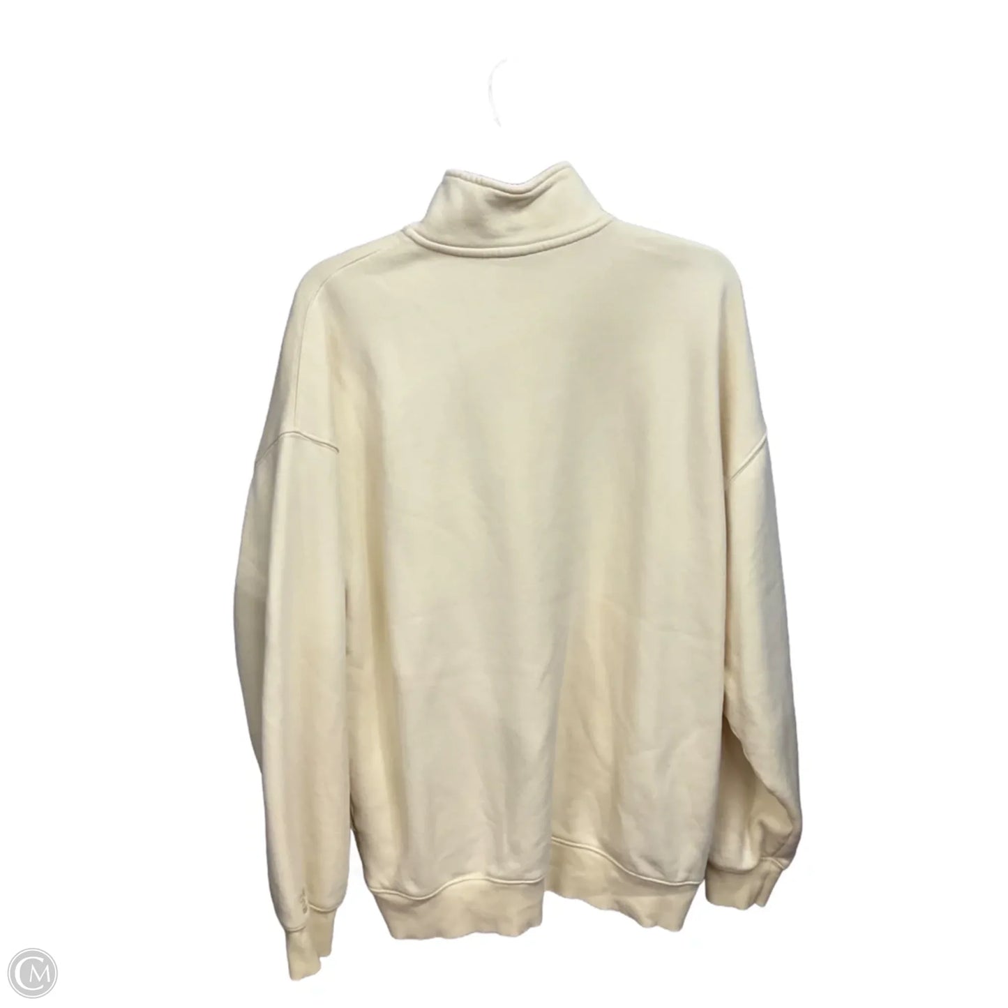 Athletic Sweatshirt Collar By Tna In Yellow, Size: 3x