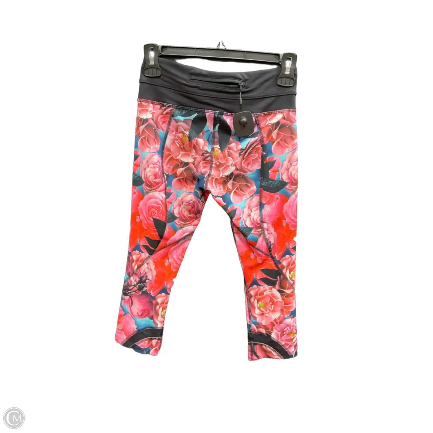 Athletic Leggings Capris By Lululemon In Floral Print, Size: Xs