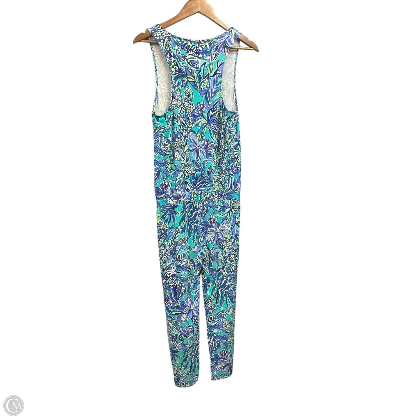 Jumpsuit Designer By Lilly Pulitzer In Blue & Green, Size: S