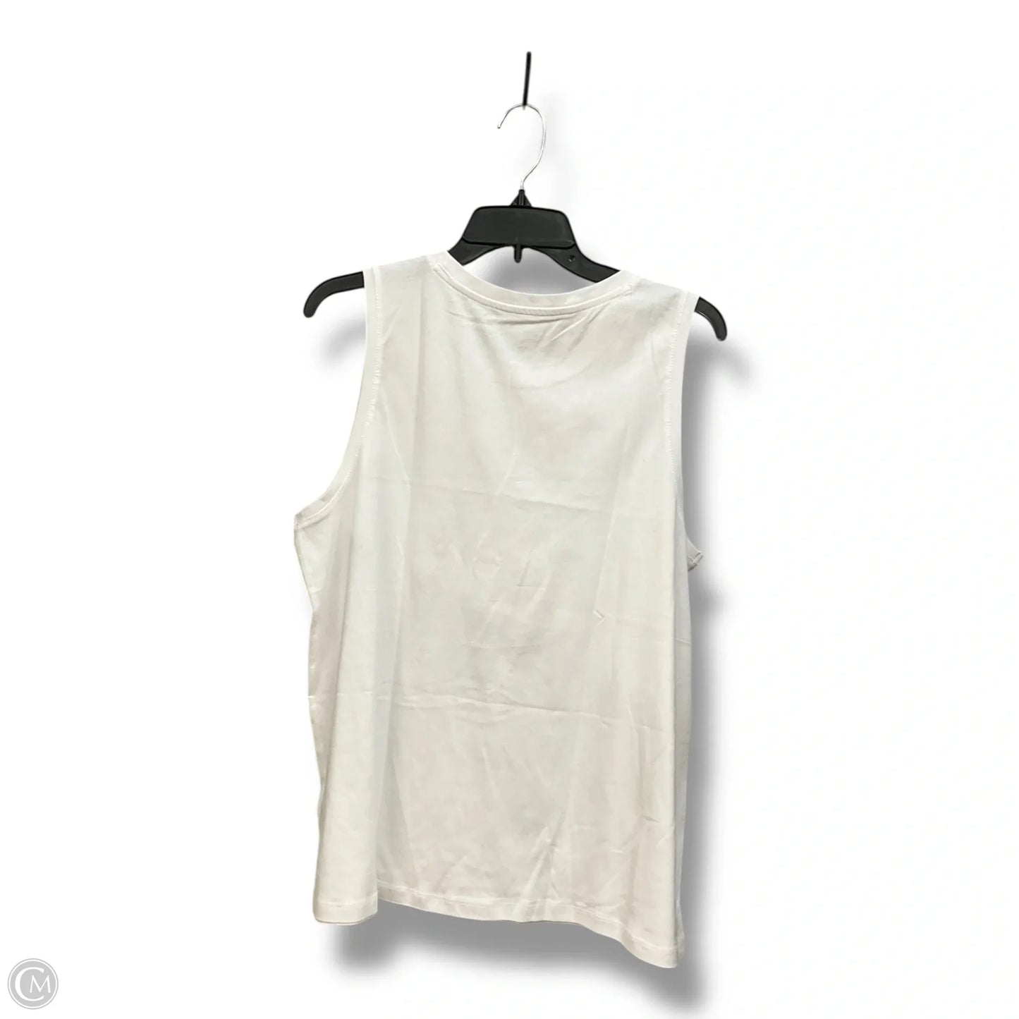 Top Sleeveless Basic By Lands End In White, Size: Xl