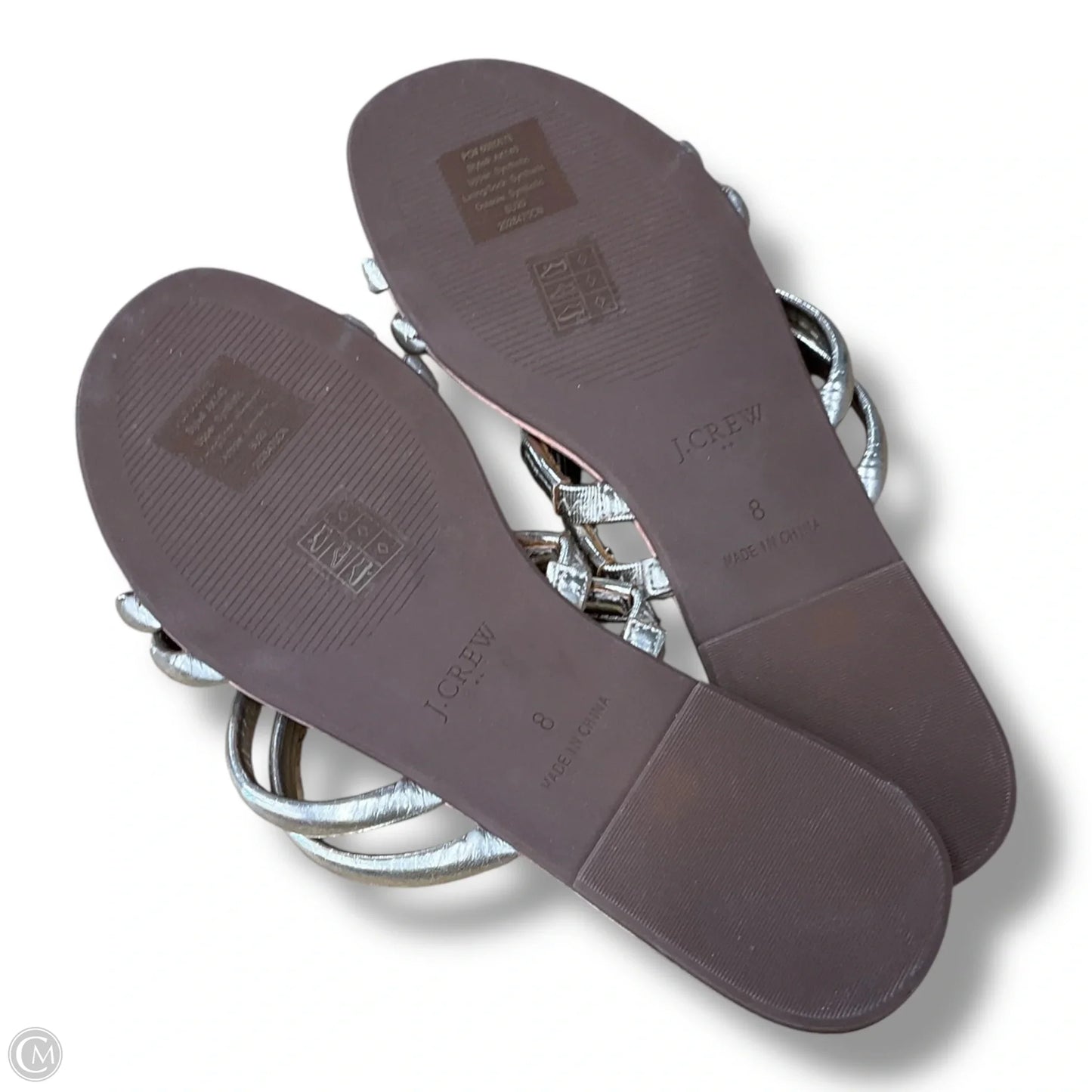 Sandals Flip Flops By J. Crew In Gold, Size: 8