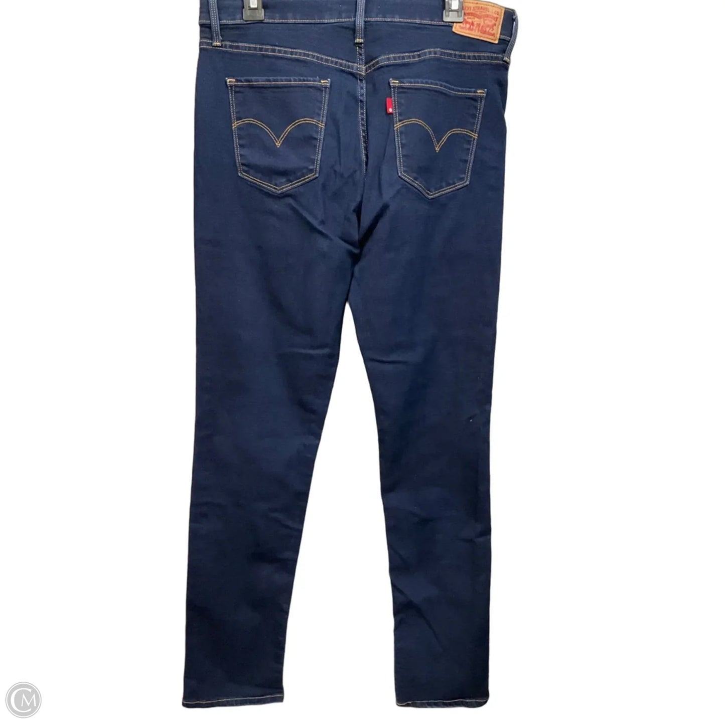 Jeans Straight By Levis In Blue Denim, Size: 12