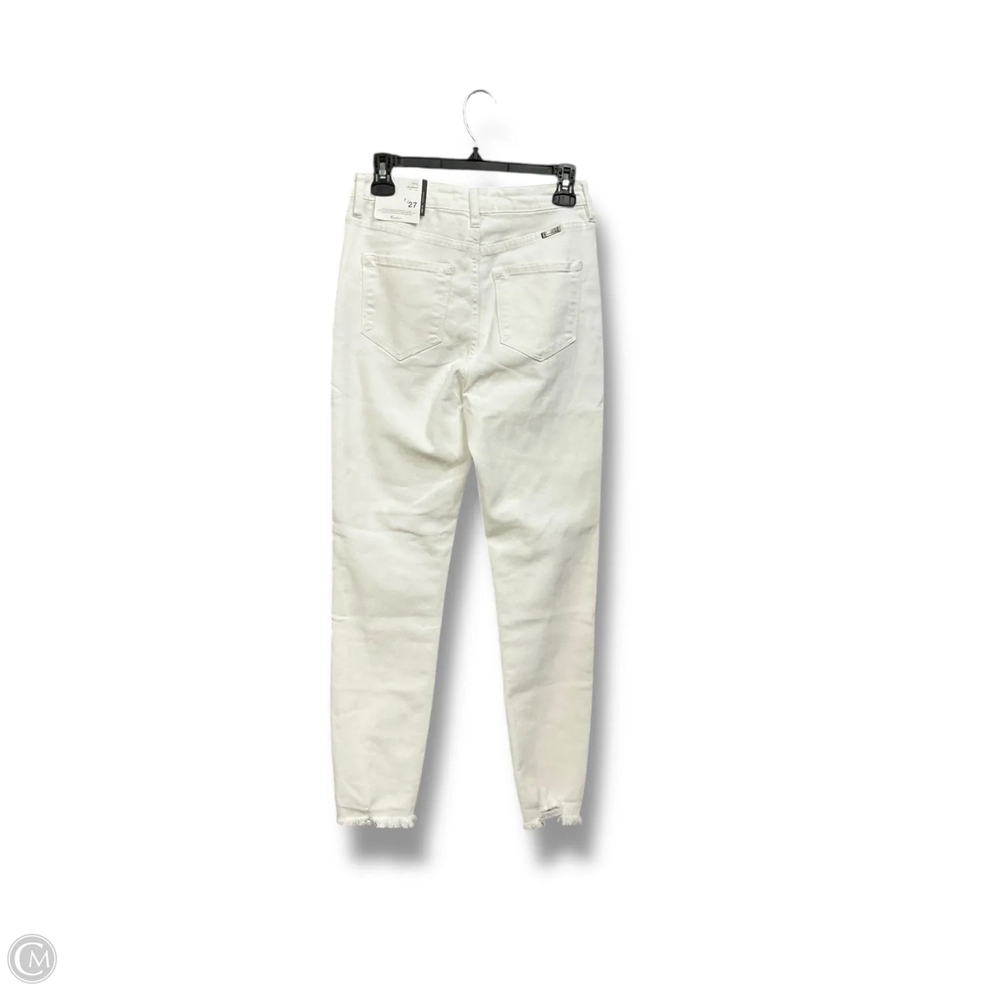 Jeans Skinny By Kancan In White Denim, Size: 8