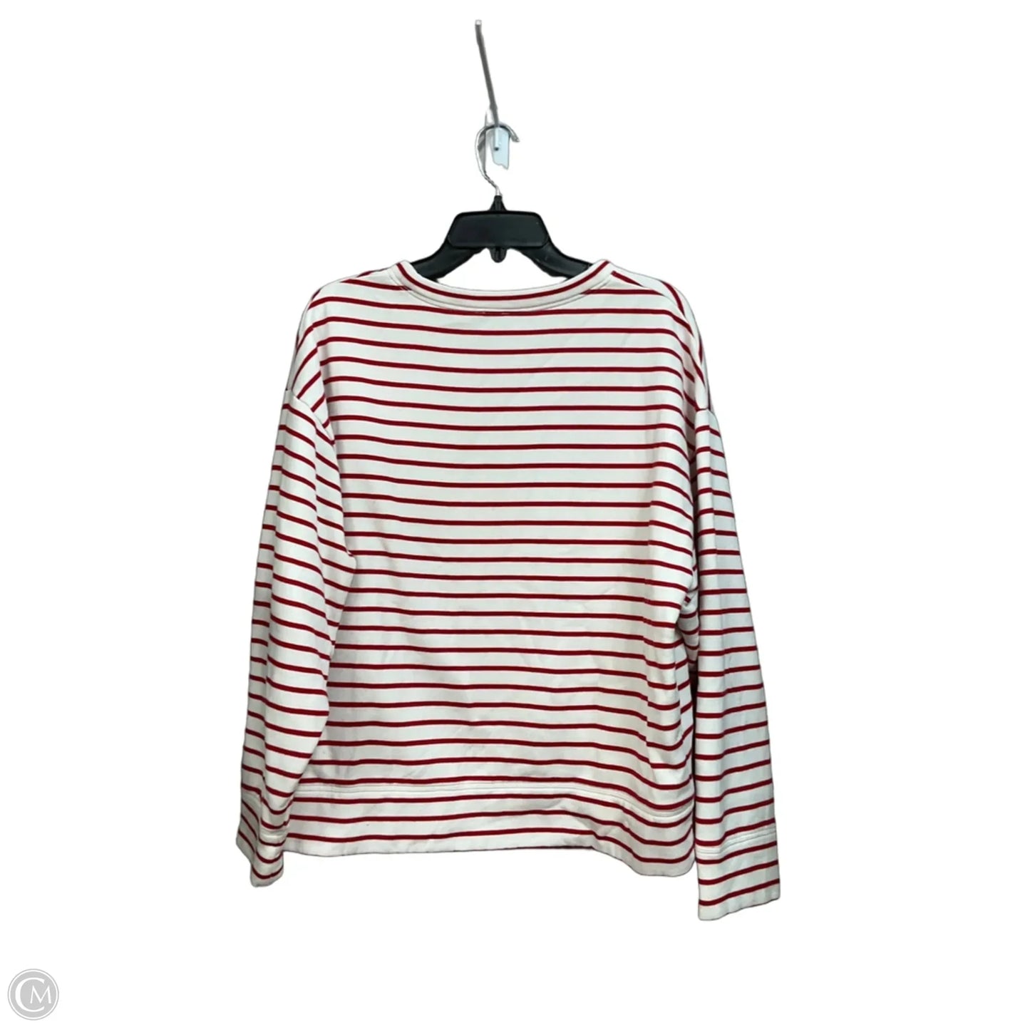 Sweatshirt Crewneck By J. Crew In Striped Pattern, Size: Xl