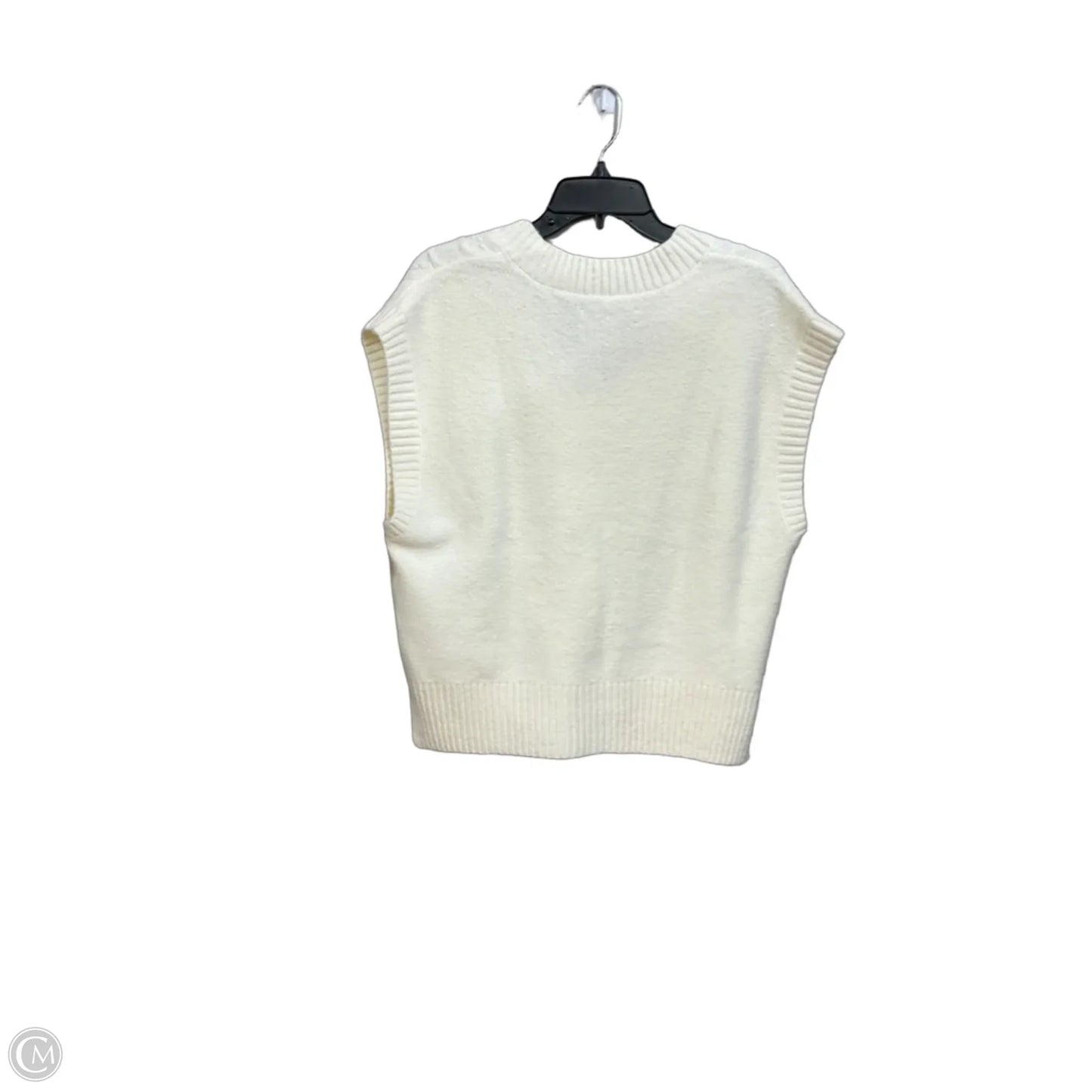Vest Sweater By Loft In Cream, Size: M