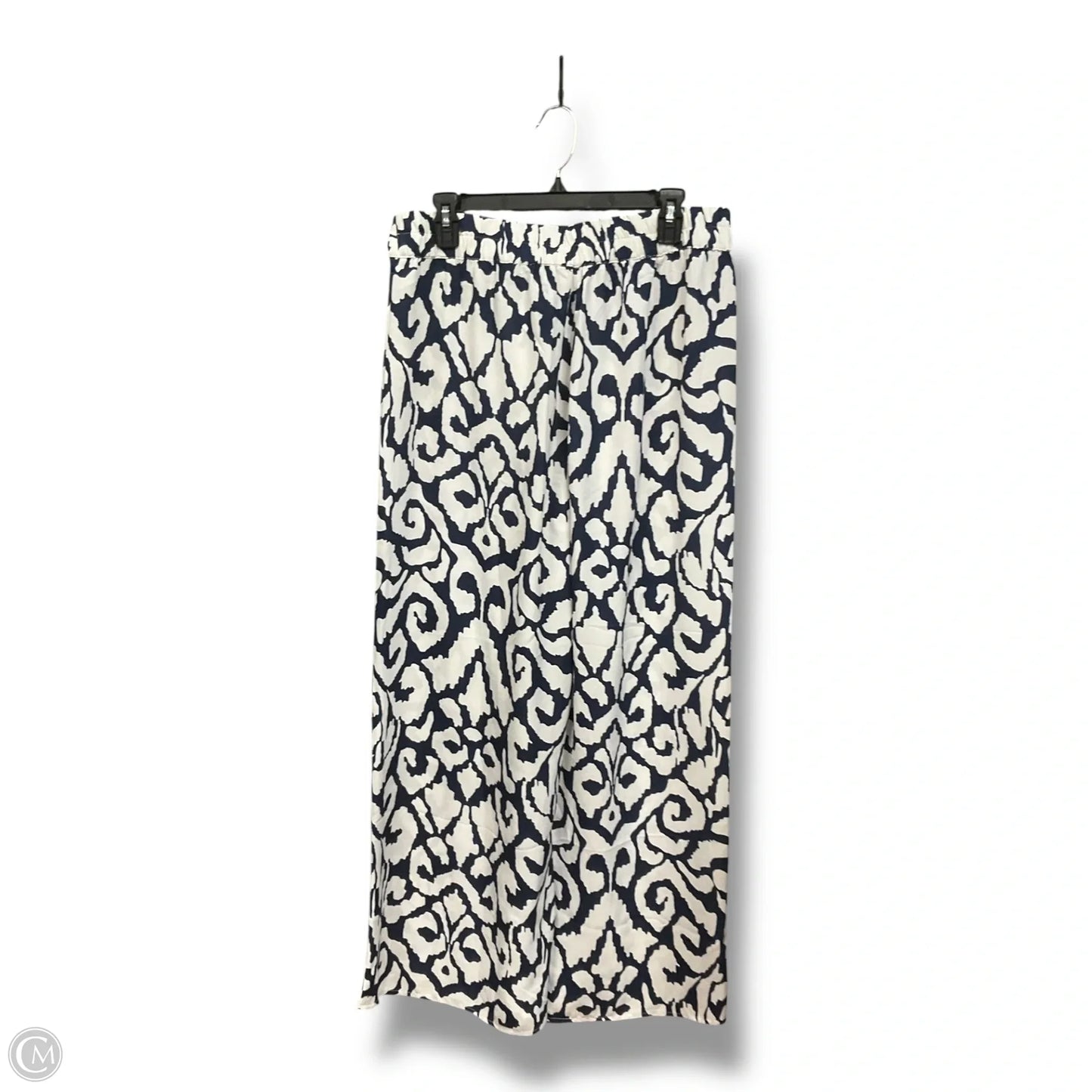 Pants Linen By Soft Surroundings In Blue & White, Size: M