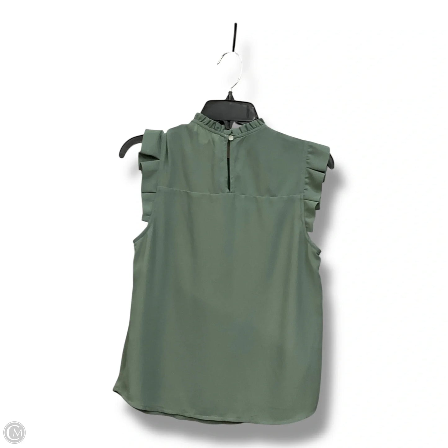 Top Sleeveless By Monteau In Green, Size: S