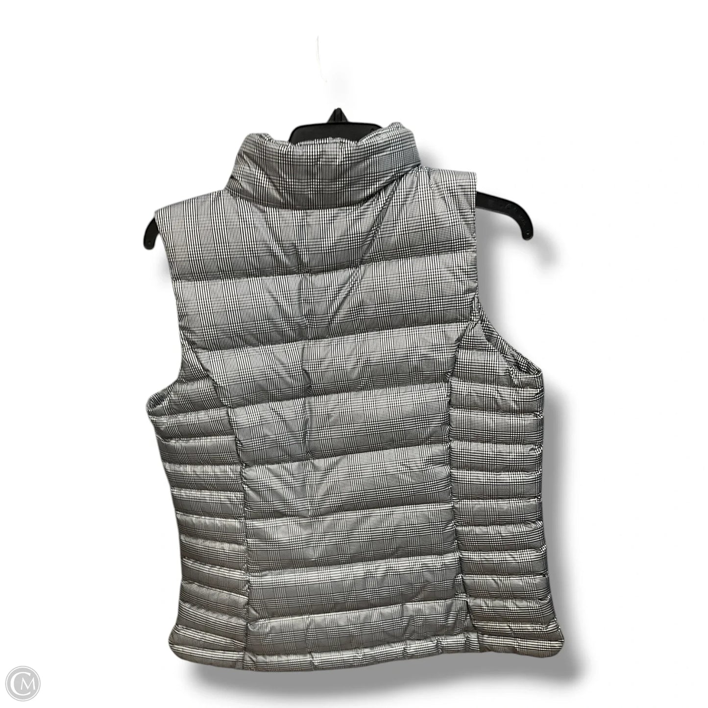Vest Puffer & Quilted By Lands End In Plaid Pattern, Size: S