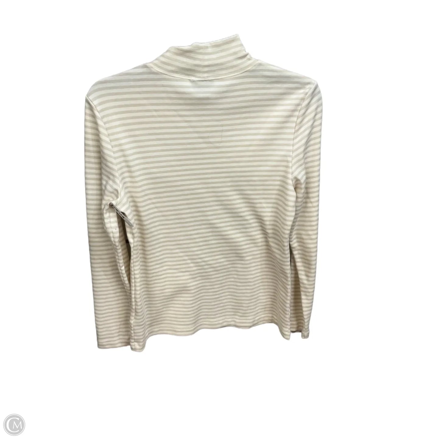 Top Long Sleeve Basic By Style And Company In Striped Pattern, Size: M