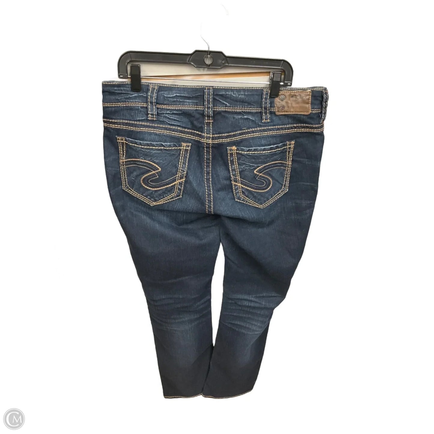 Jeans Boot Cut By Silver In Blue Denim, Size: 14