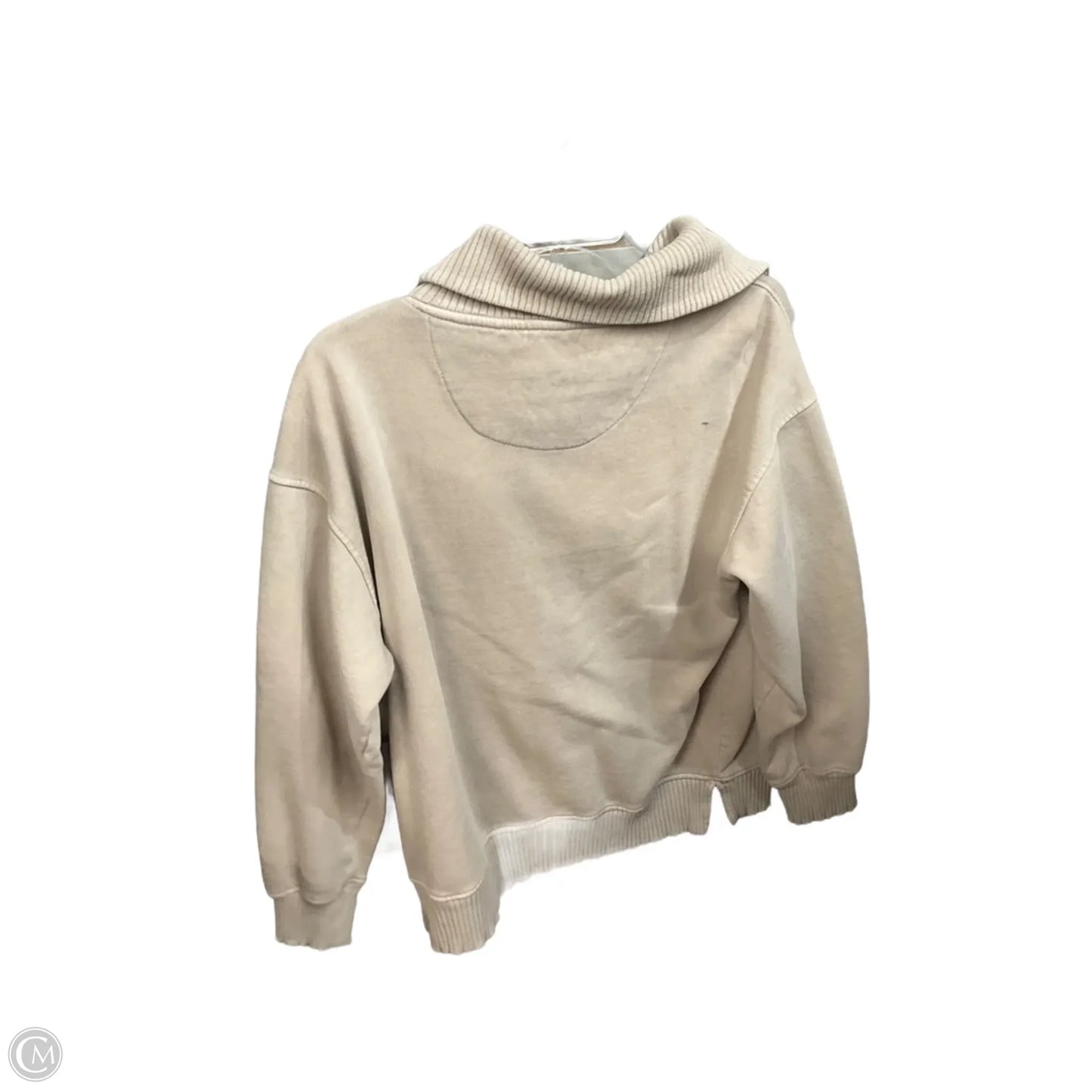 Sweatshirt Collar By C And C In Tan, Size: M