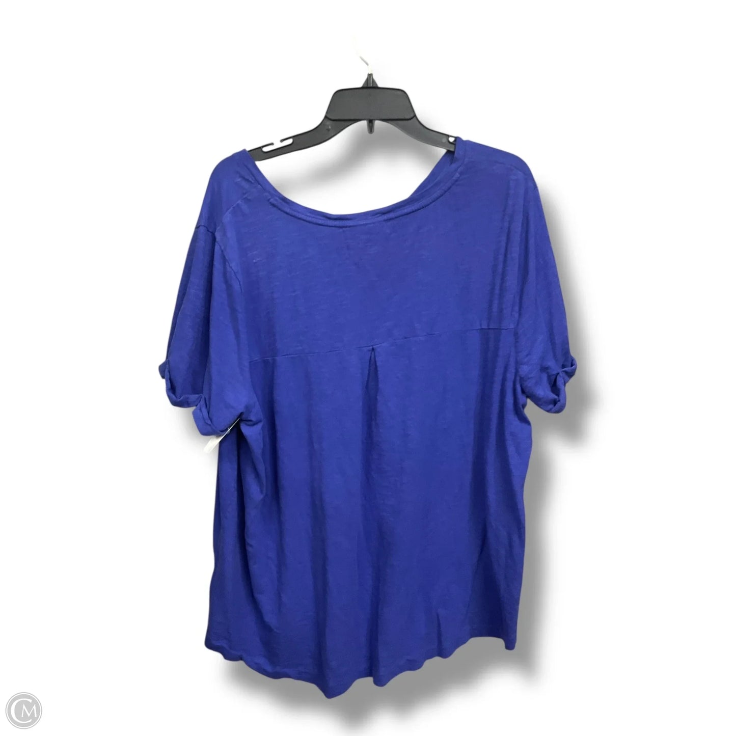 Top Short Sleeve Basic By Style And Company In Blue, Size: 3x