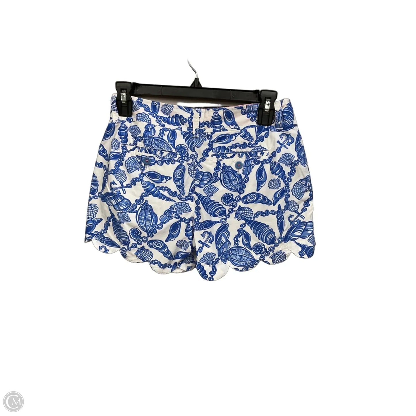 Shorts Designer By Lilly Pulitzer In Blue & White, Size: Xs