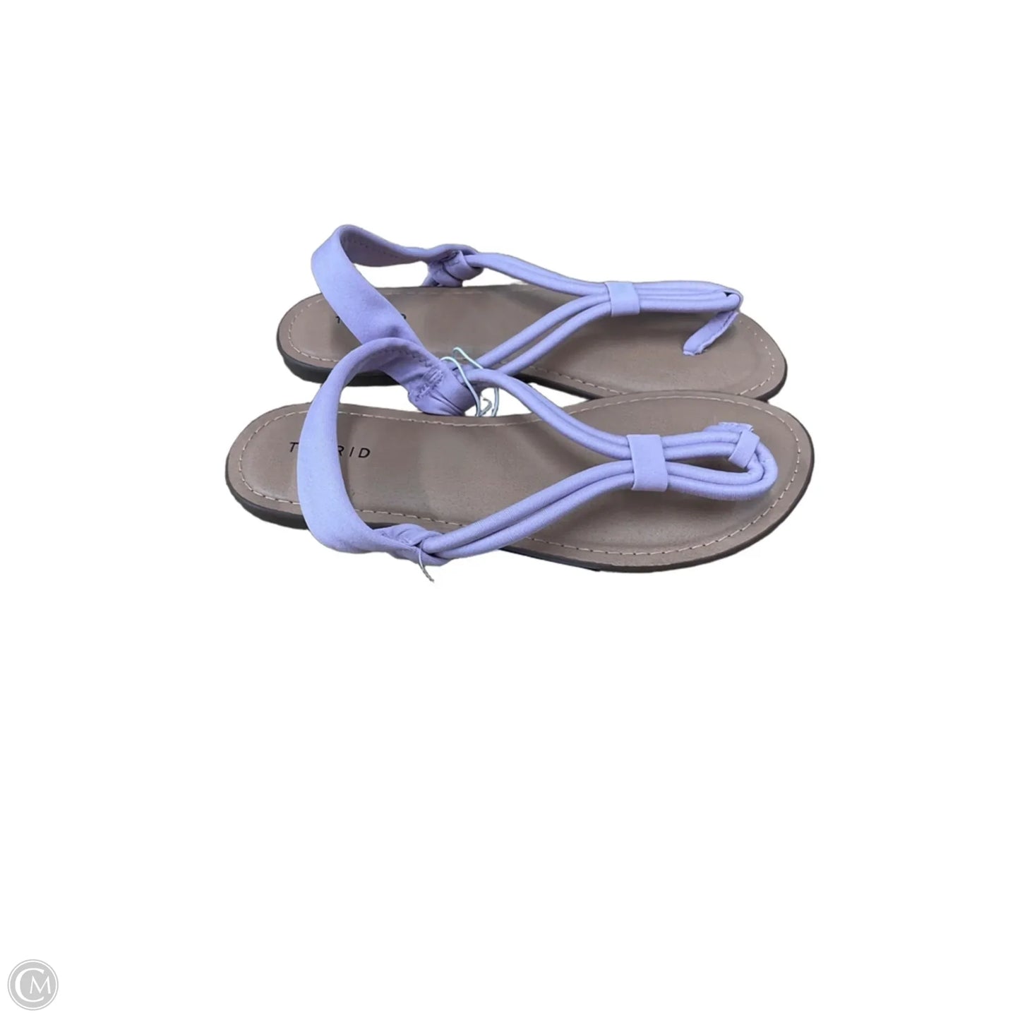 Sandals Flats By Torrid In Tan & White, Size: 8