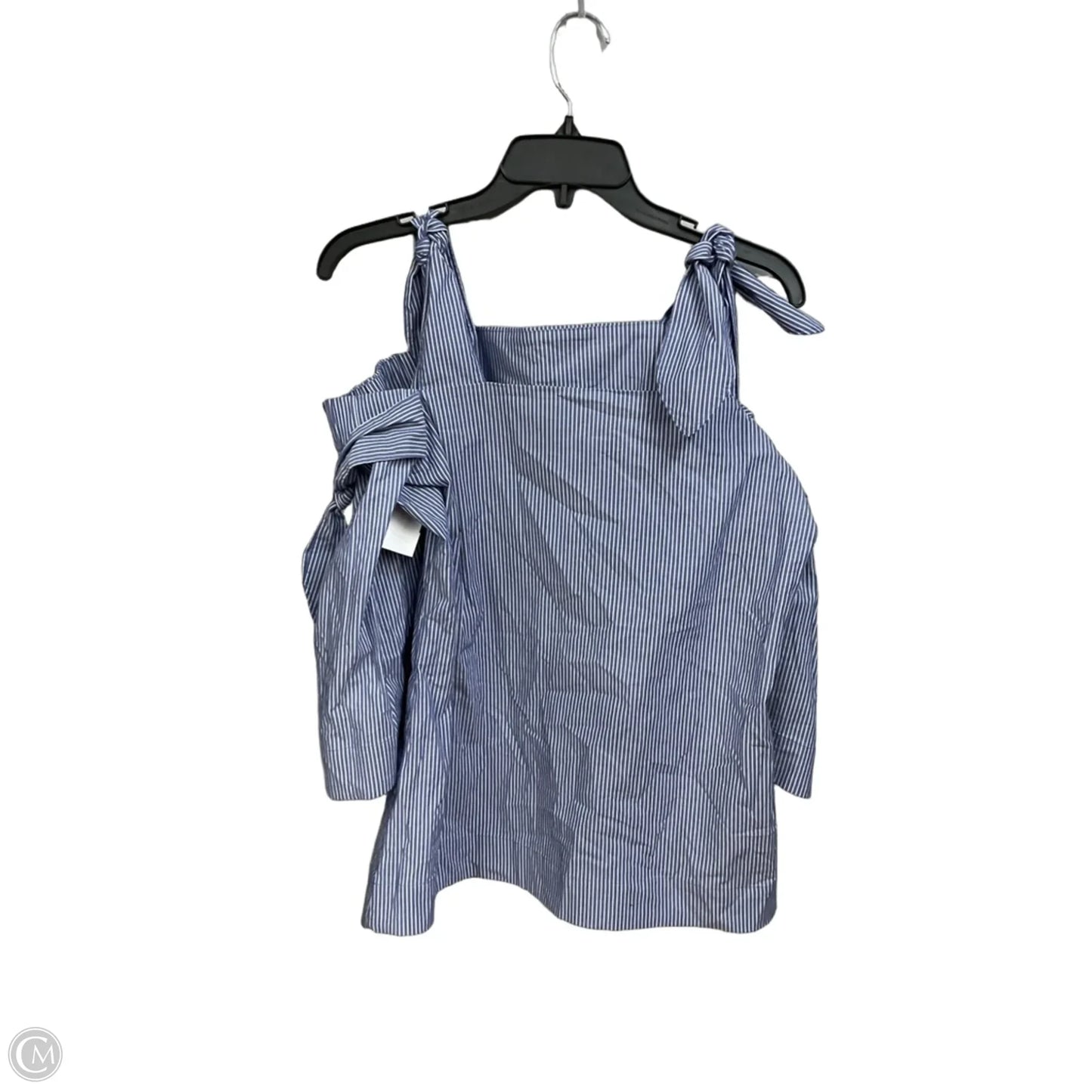 Top 3/4 Sleeve By Banana Republic In Striped Pattern, Size: S