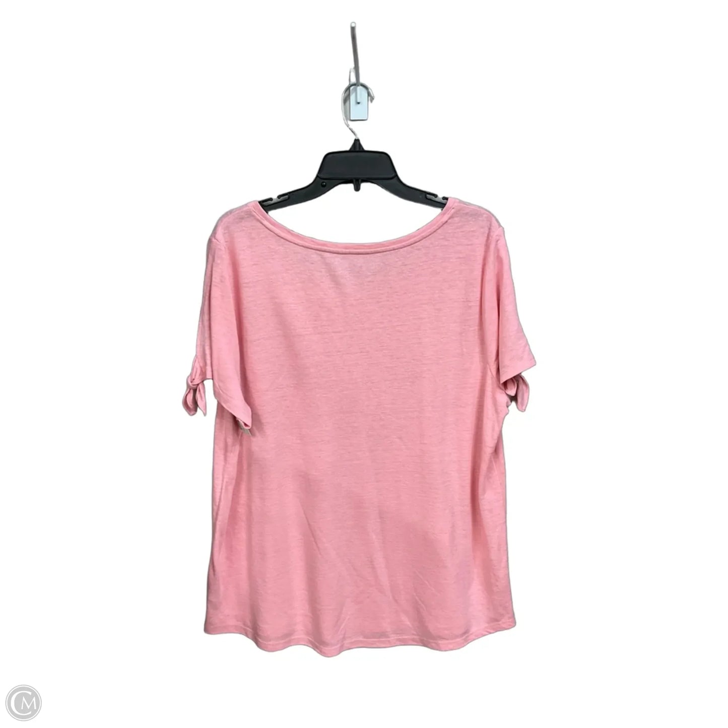 Top Short Sleeve By Talbots In Pink, Size: 1x