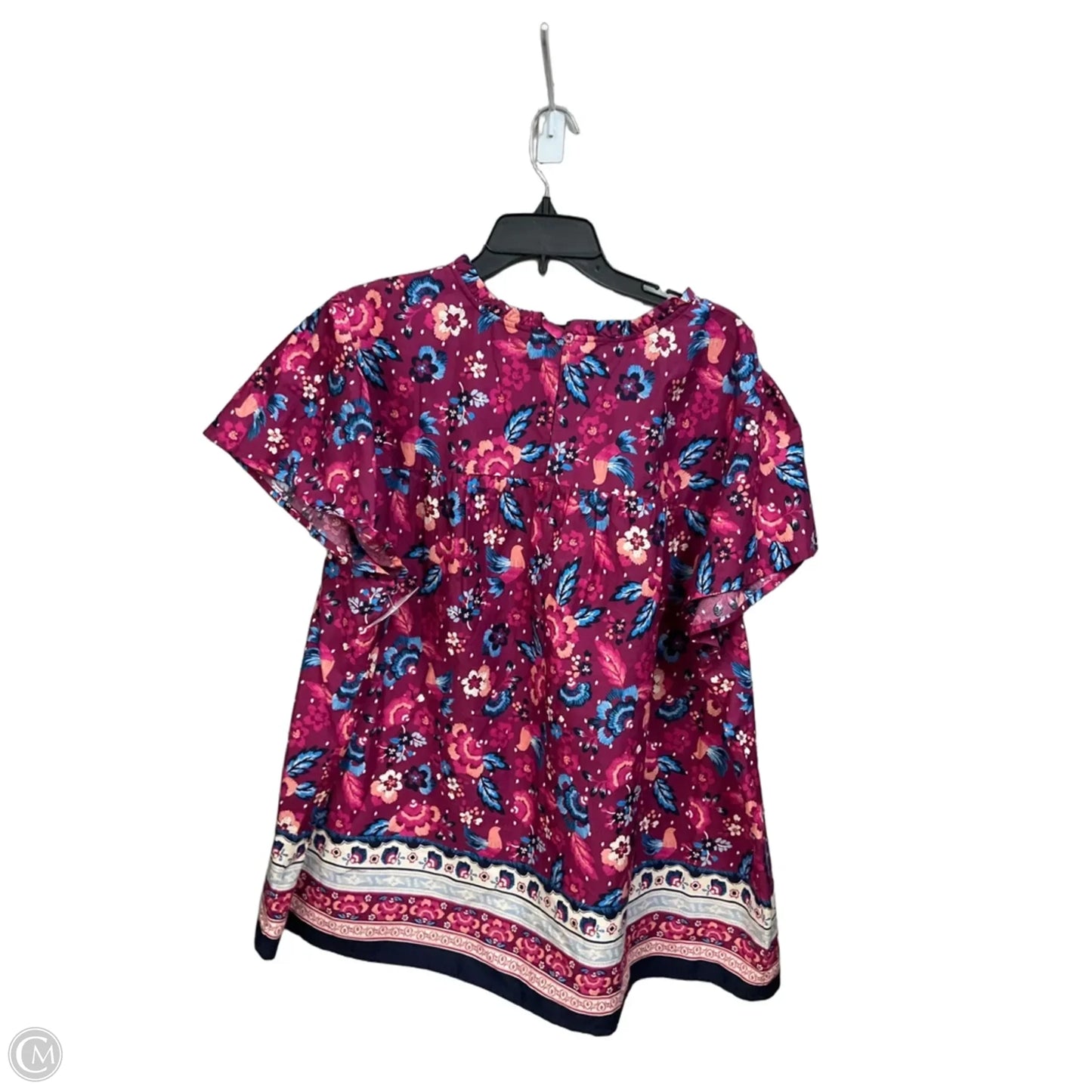 Top Short Sleeve By Lane Bryant In Floral Print, Size: 3x
