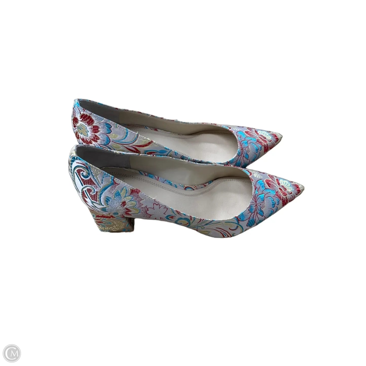 Shoes Heels Block By Marc Fisher In Floral Print, Size: 8.5