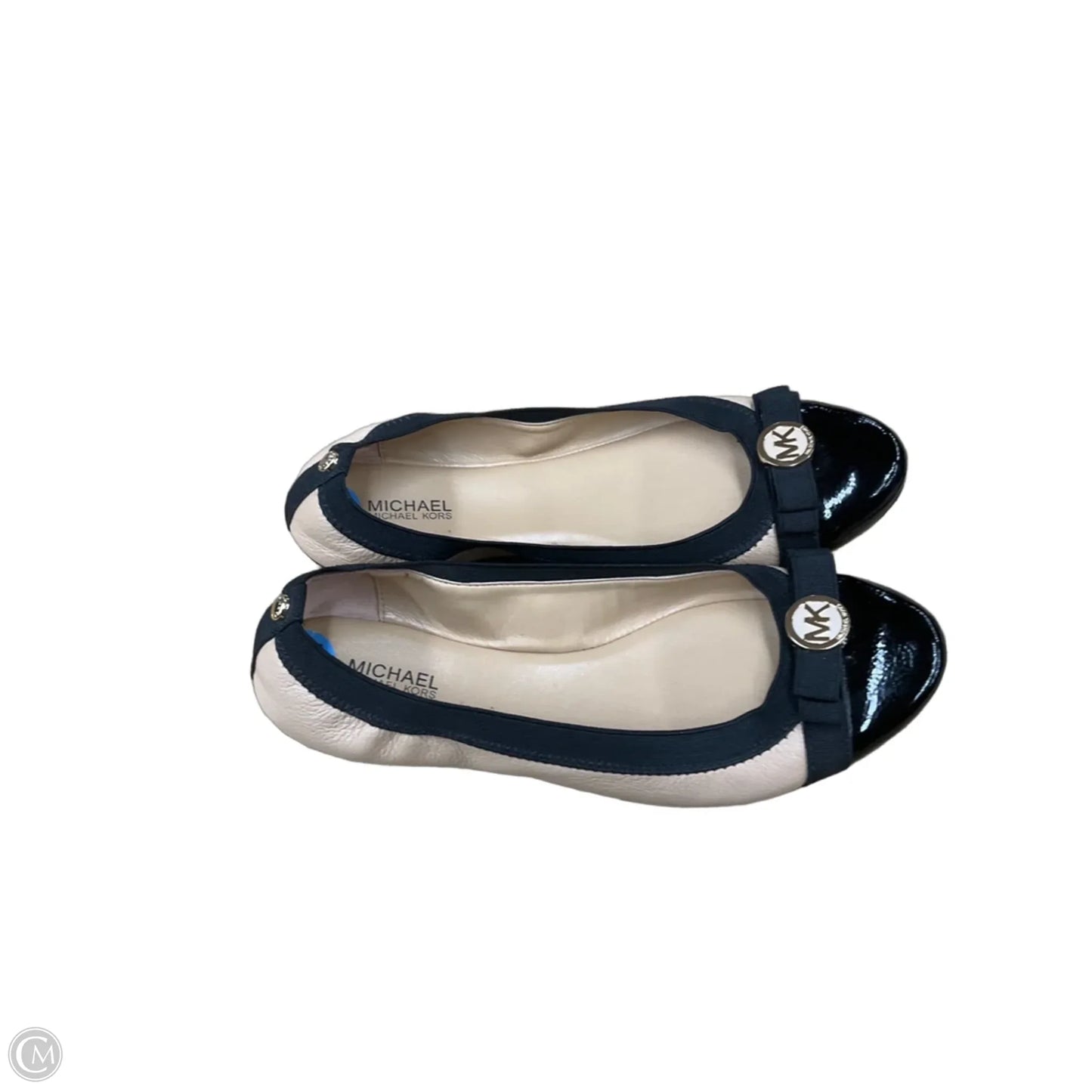 Shoes Flats By Michael By Michael Kors In Black & Tan, Size: 6.5
