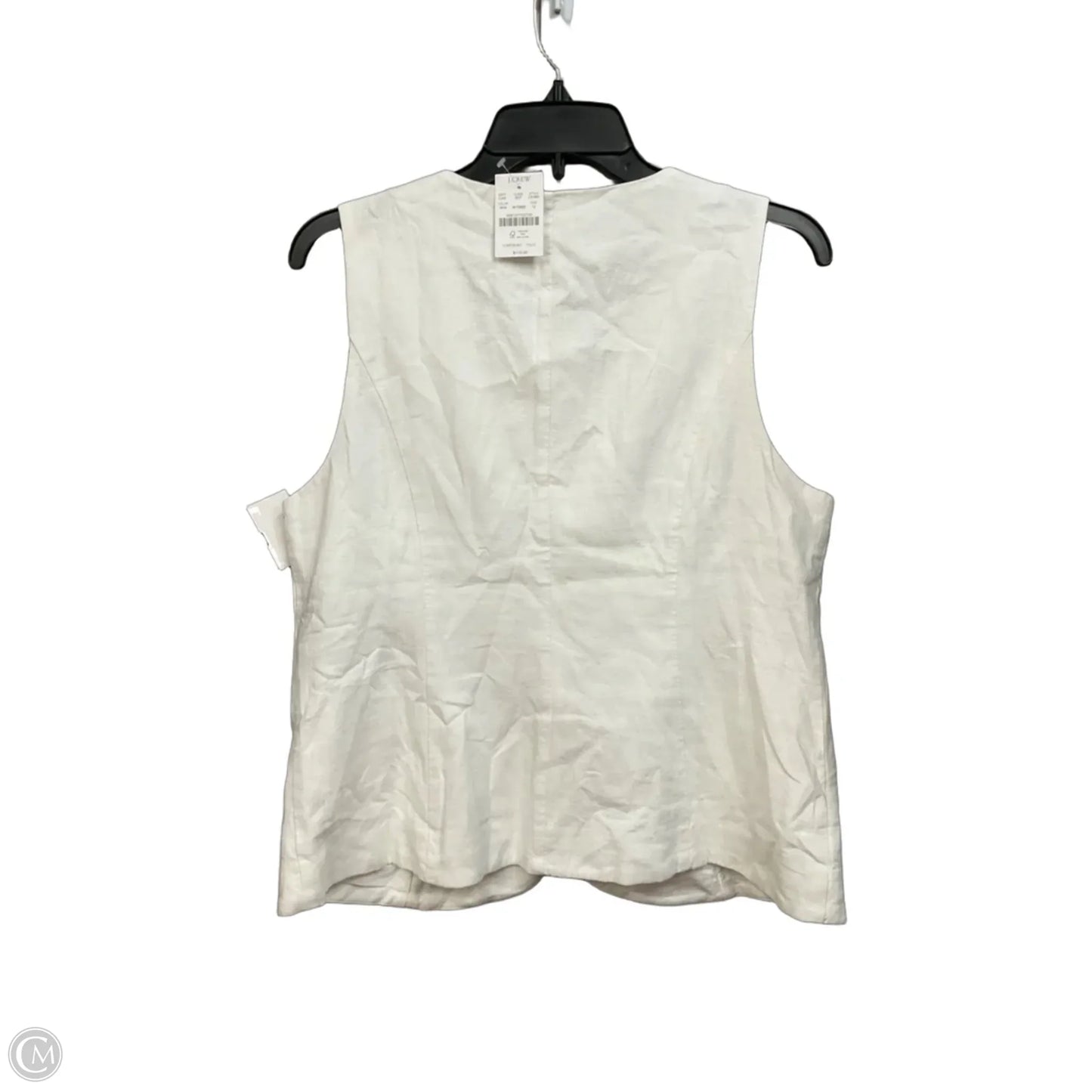 Top Sleeveless By J. Crew In White, Size: L