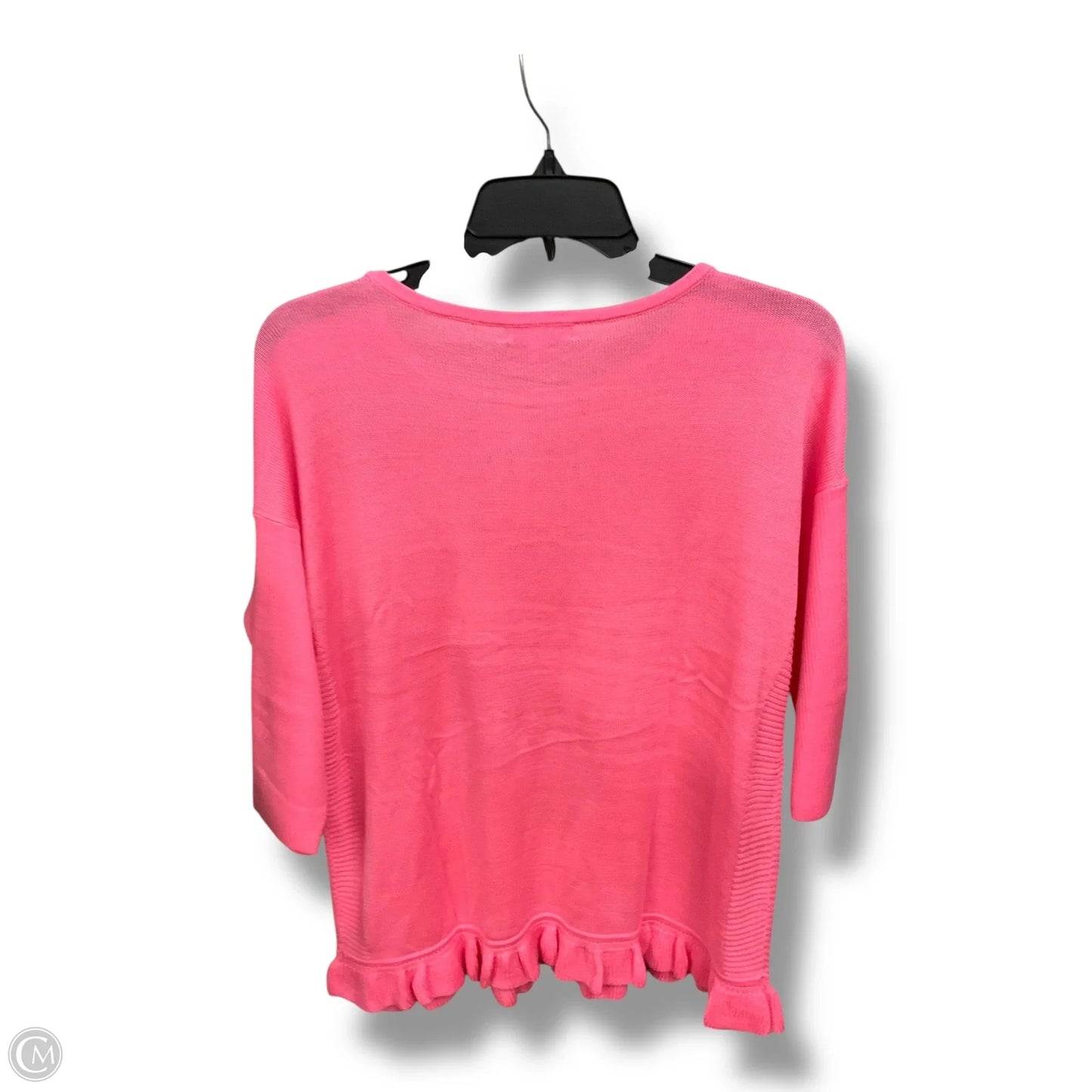 Top 3/4 Sleeve Designer By Lilly Pulitzer In Pink, Size: Xl