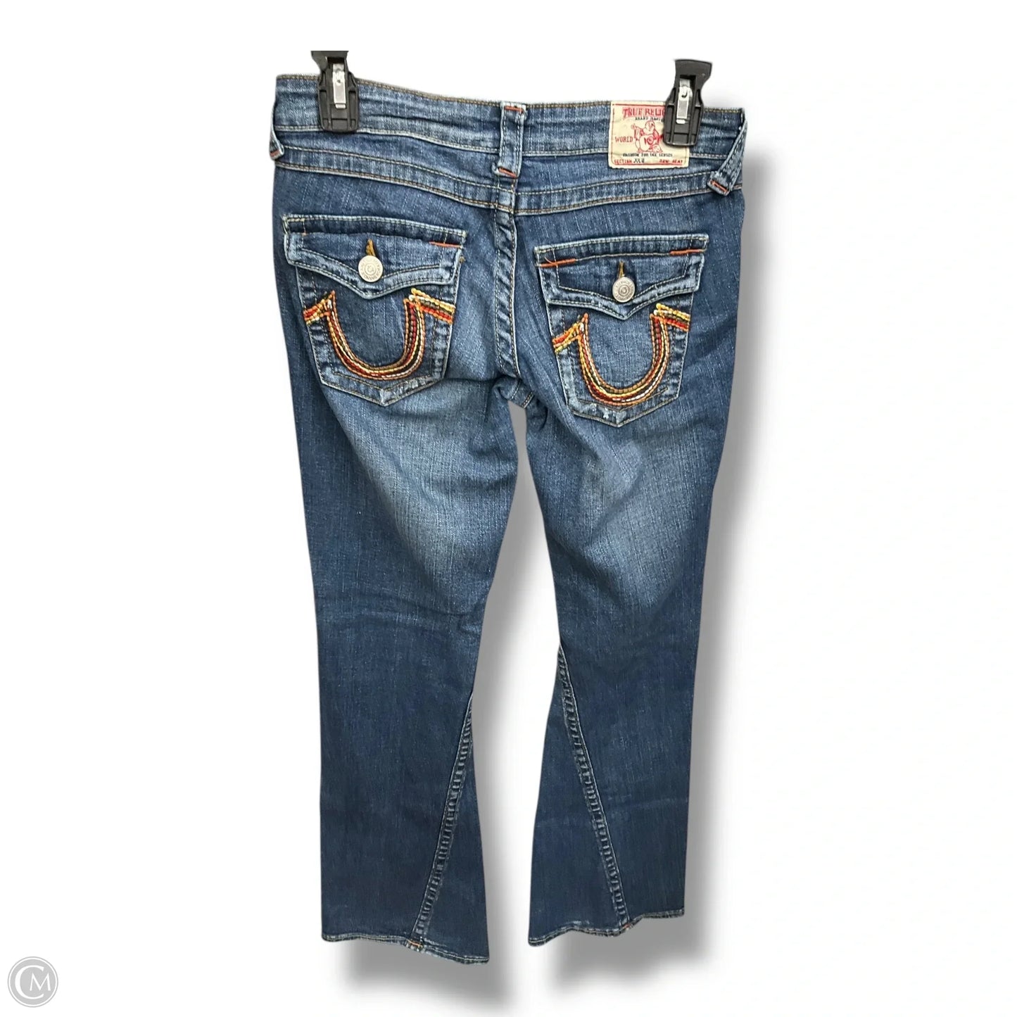Jeans Boot Cut By True Religion In Blue Denim, Size: 4