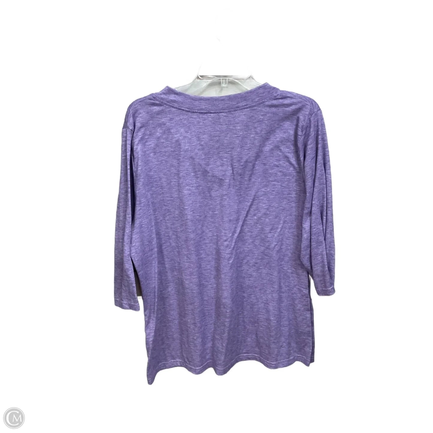 Top 3/4 Sleeve By Cme In Purple, Size: Xl