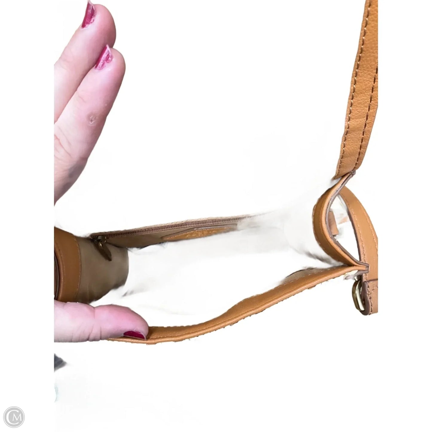 Crossbody Leather By Fossil, Size: Small