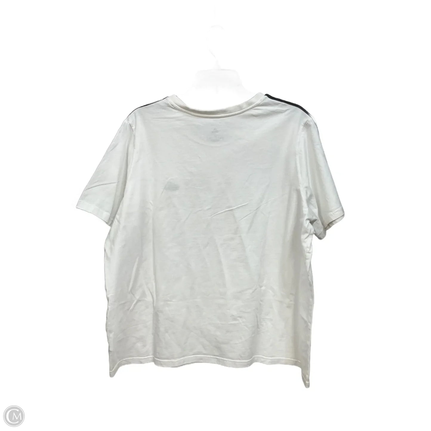 Top Short Sleeve Basic By Adidas In Black & White, Size: 1x