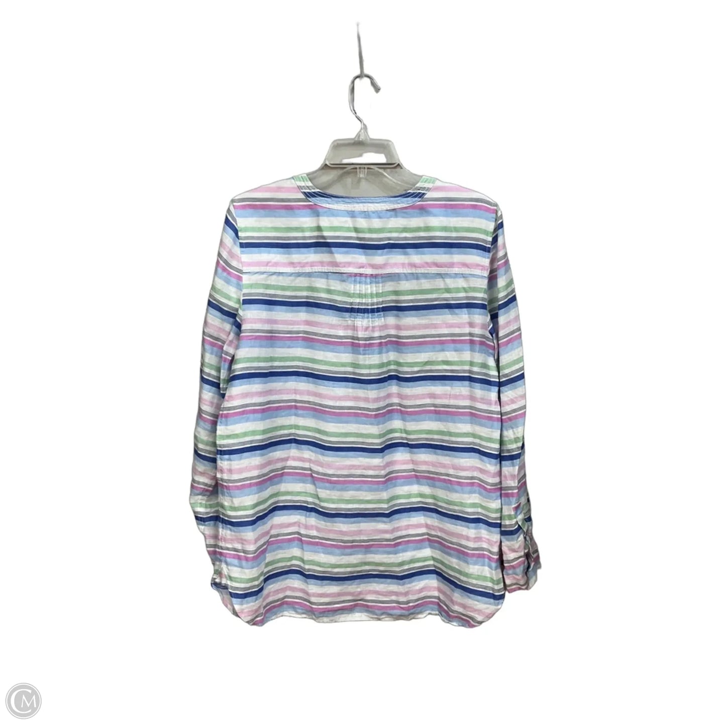 Tunic Long Sleeve By Talbots In Striped Pattern, Size: L