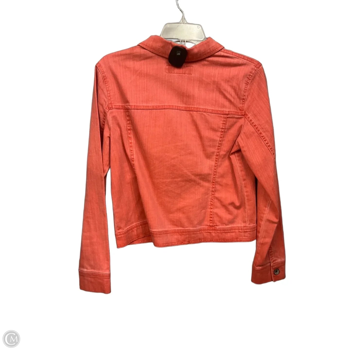 Jacket Denim By Merona In Orange Denim, Size: S