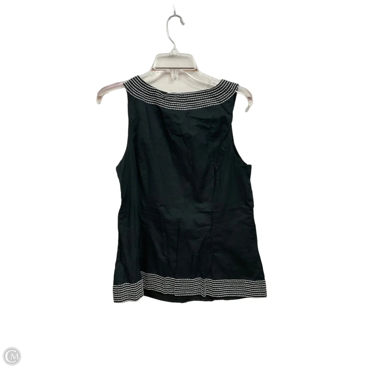 Top Sleeveless By Ann Taylor In Black, Size: L