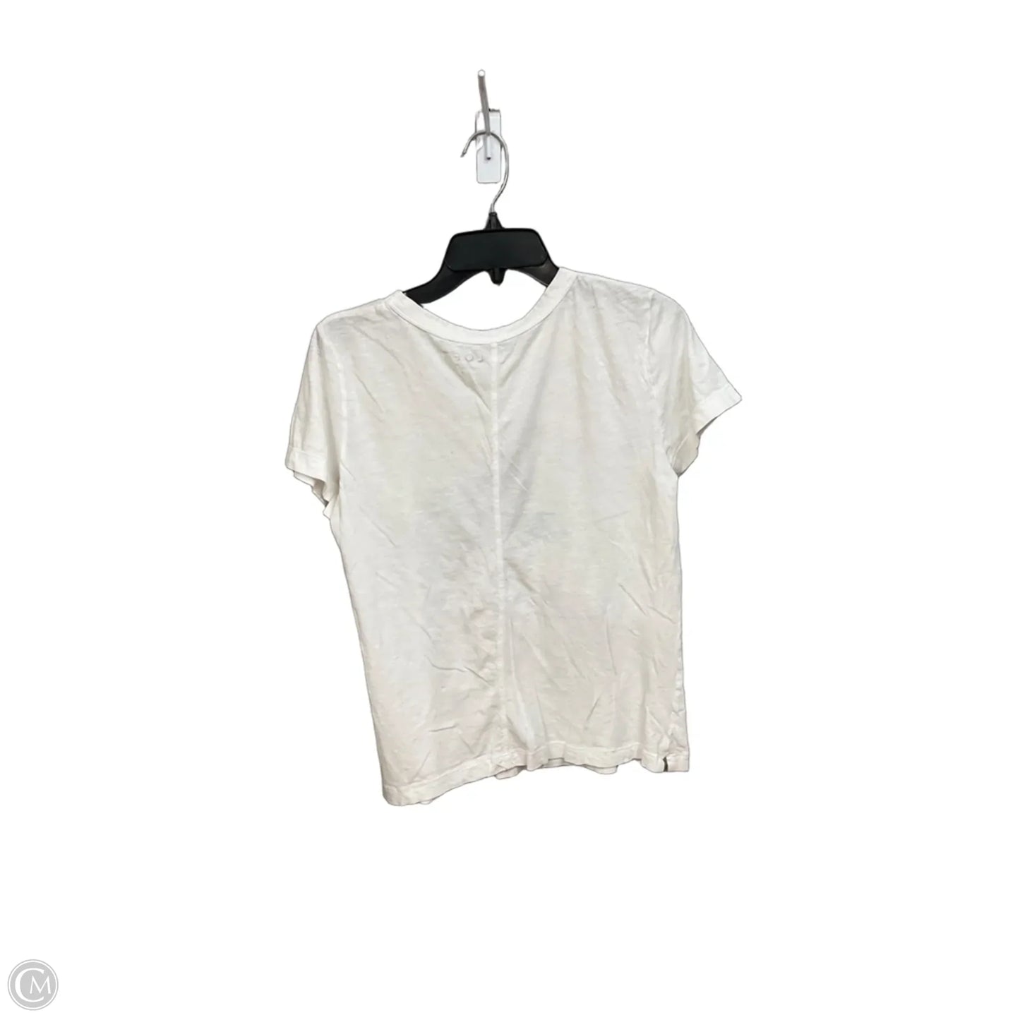 Top Short Sleeve Basic By Loft In White, Size: S