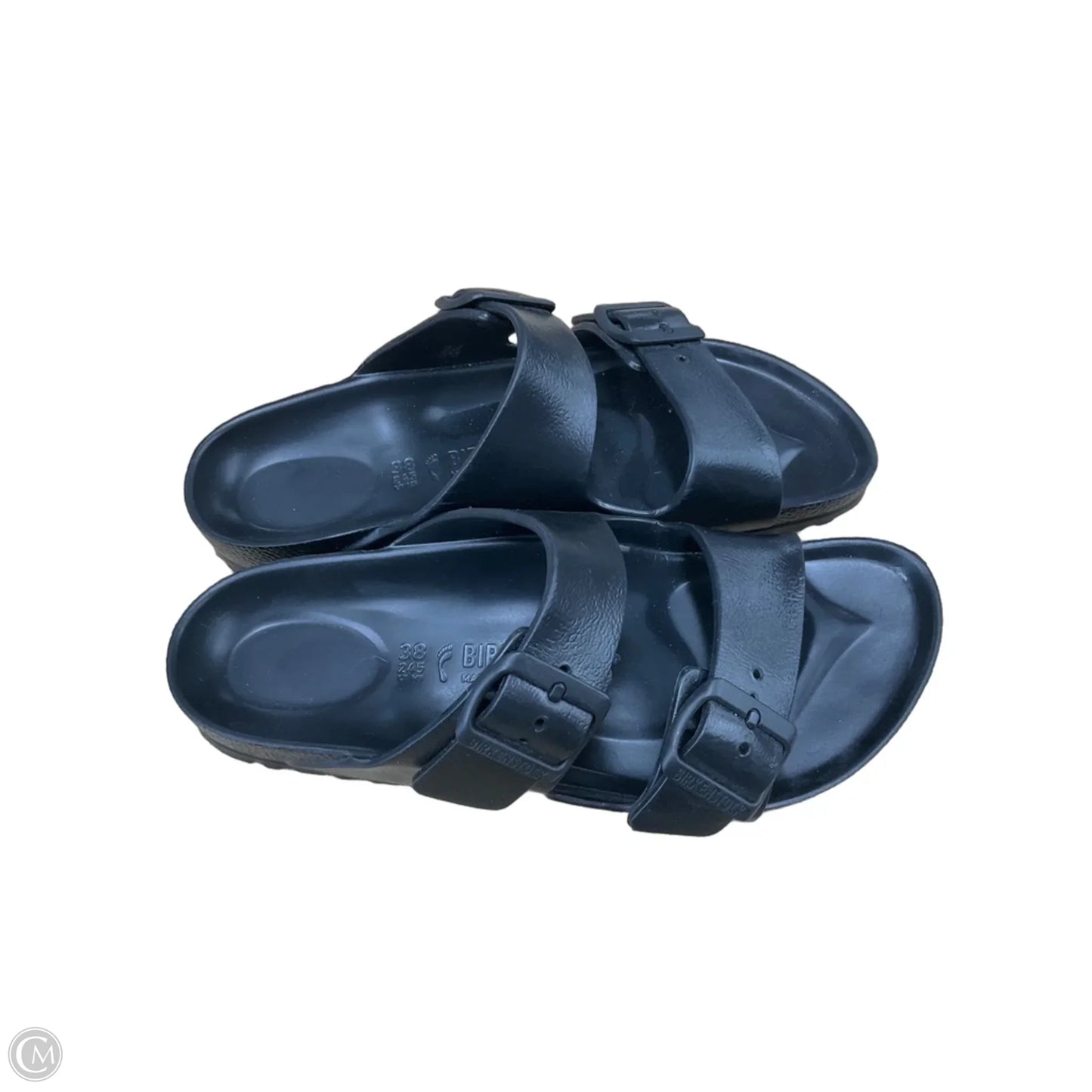 Sandals Flats By Birkenstock In Black, Size: 7