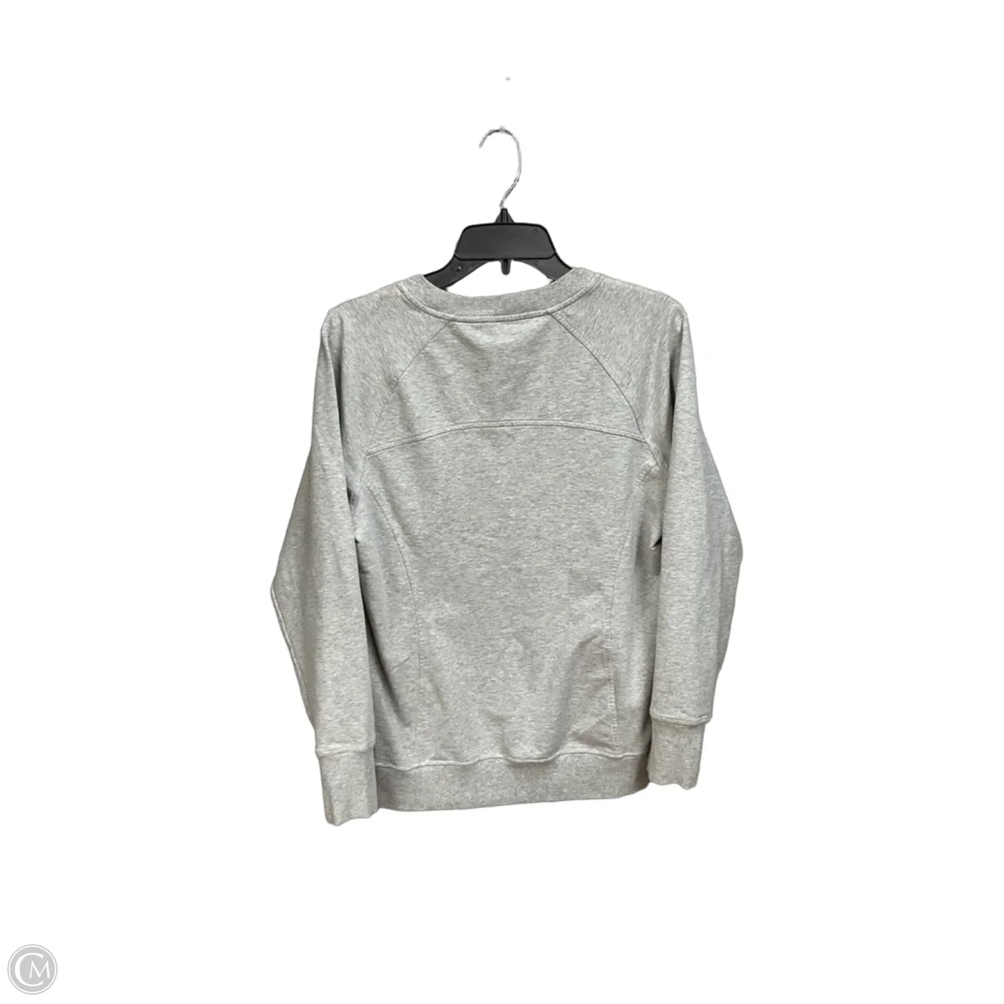 Athletic Sweatshirt Crewneck By Lululemon In Grey, Size: M