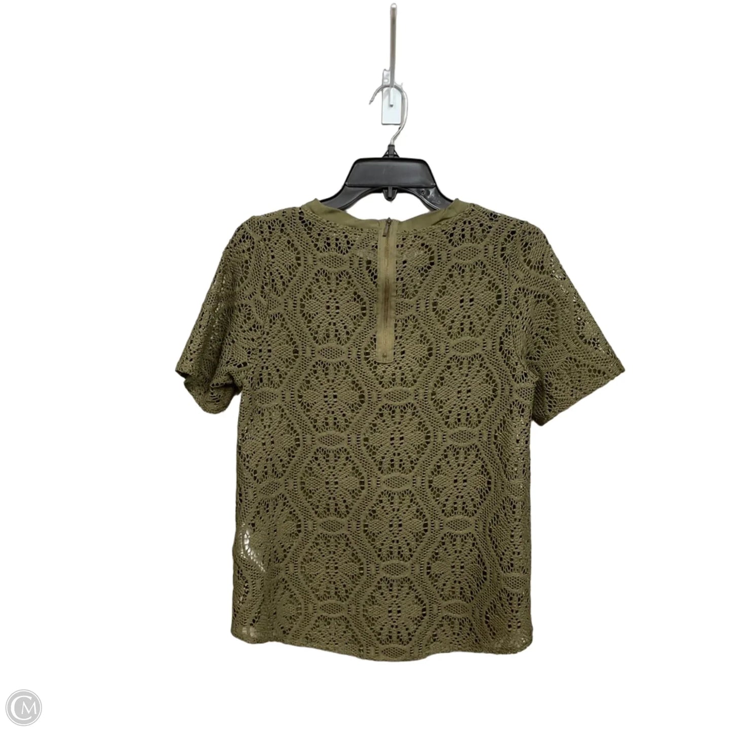 Top Short Sleeve By Banana Republic In Green, Size: S