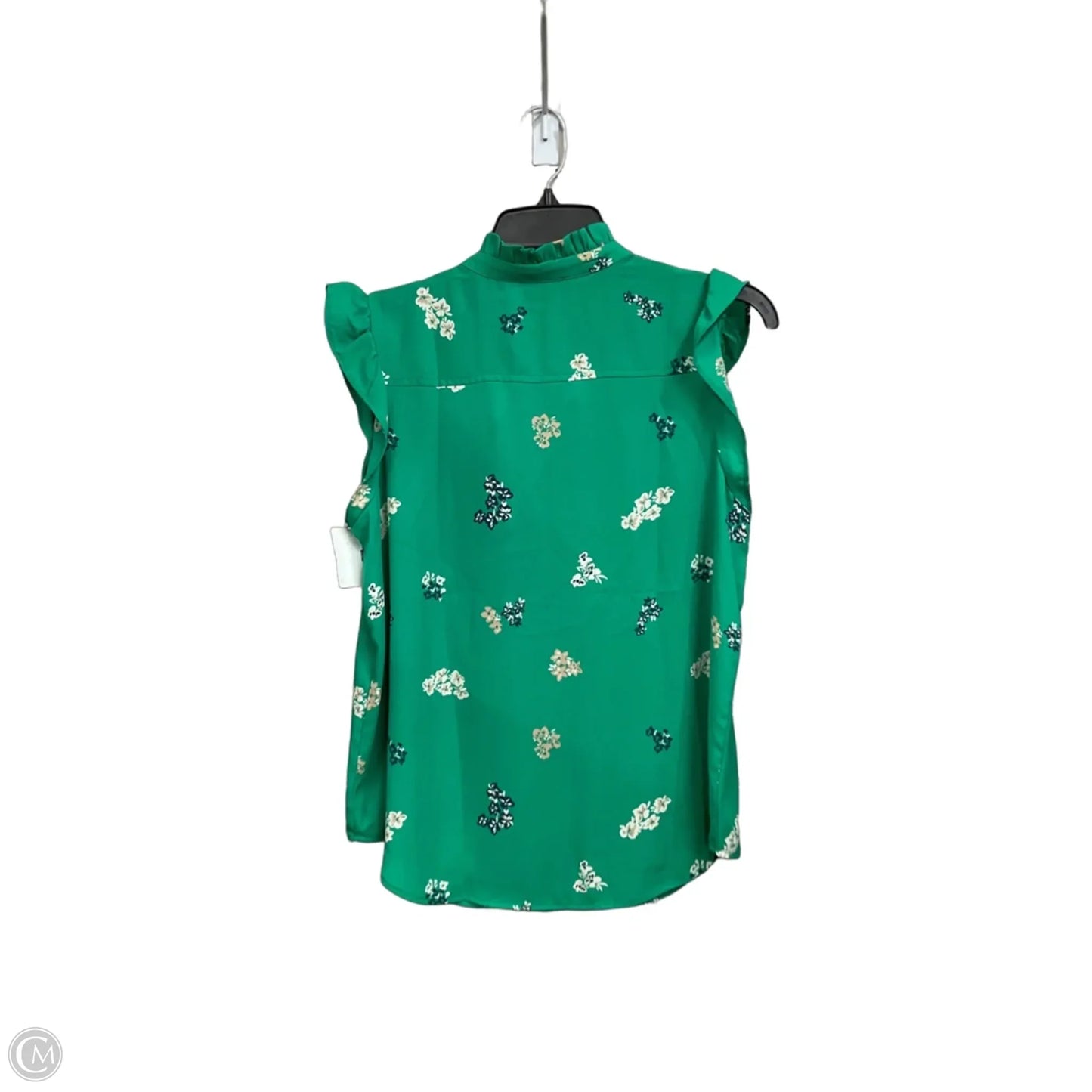 Blouse Sleeveless By Ann Taylor In Green, Size: Mp